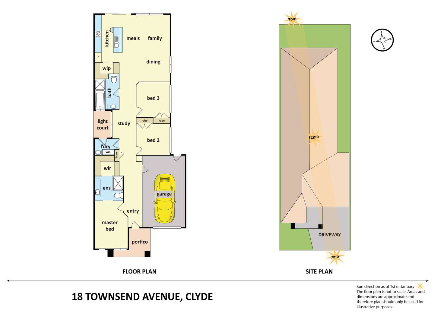 Floorplan of Homely house listing, 18 Townsend Avenue, Clyde VIC 3978