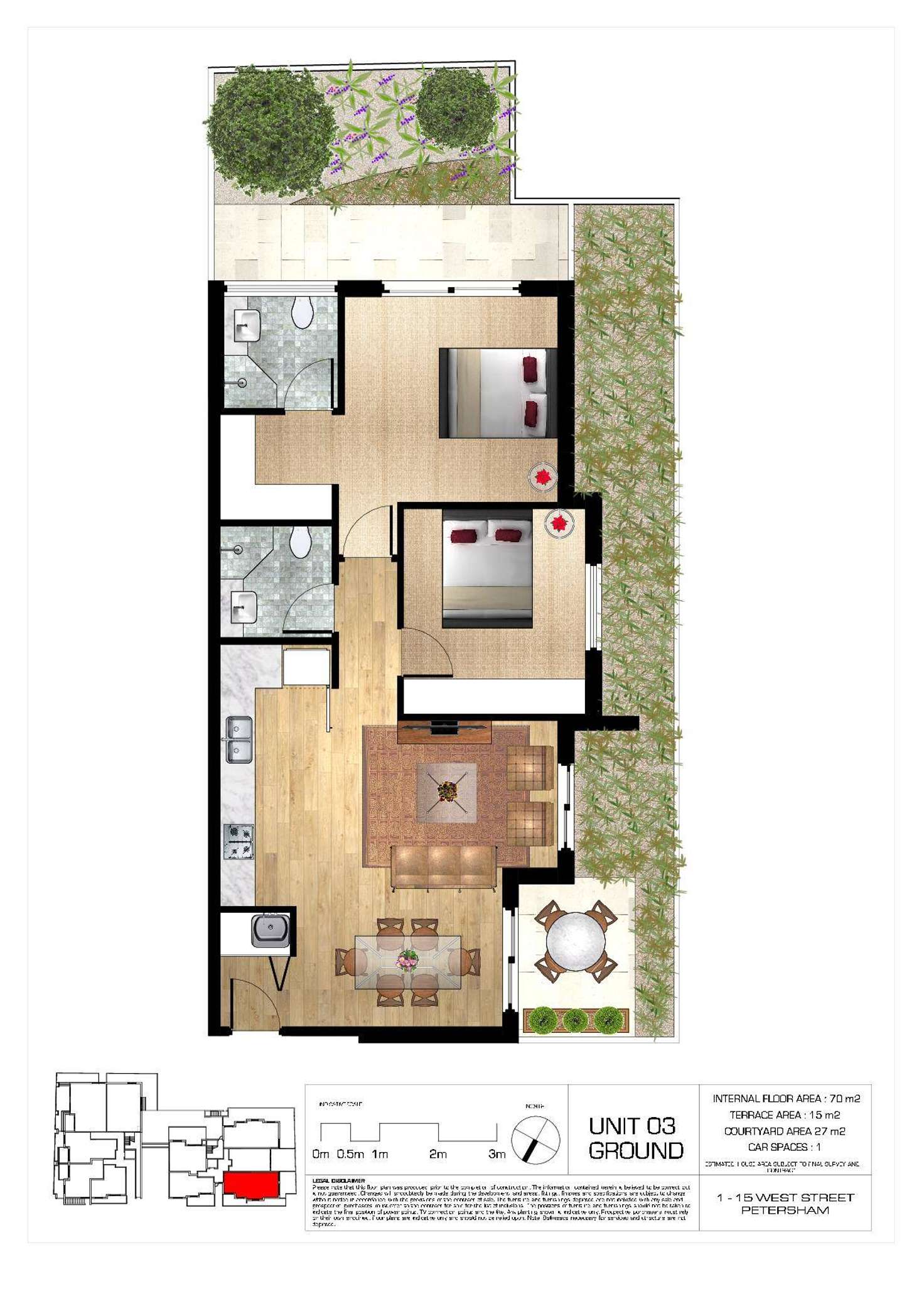 Floorplan of Homely apartment listing, G03/1-15 West Street, Petersham NSW 2049