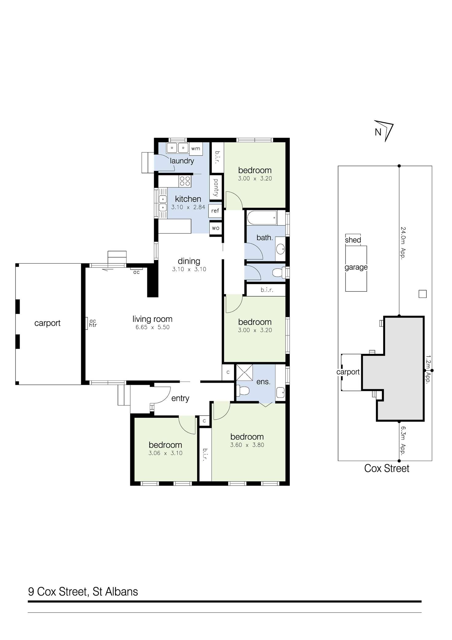Floorplan of Homely house listing, 9 Cox Street, St Albans VIC 3021