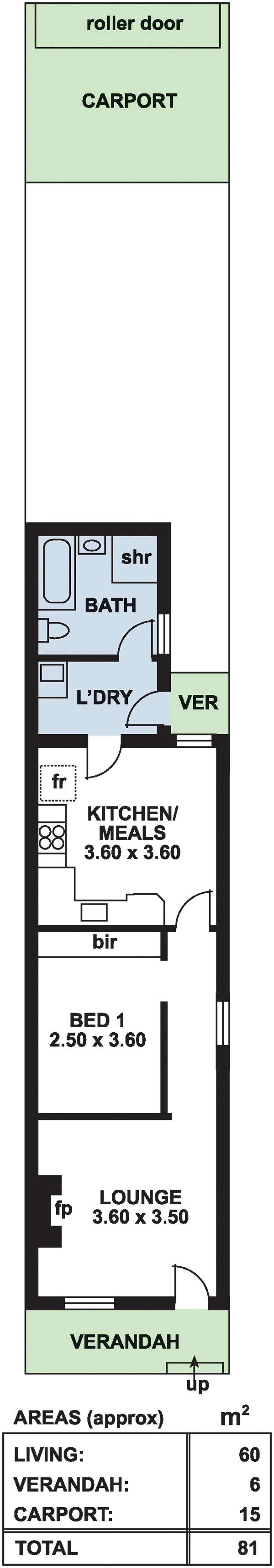 Floorplan of Homely house listing, 12A Kate Court, Adelaide SA 5000