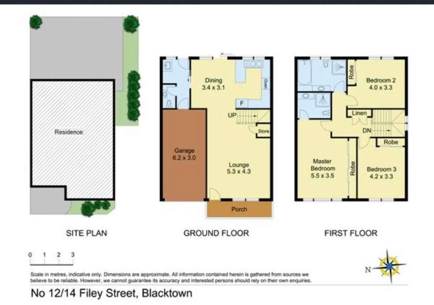 Floorplan of Homely townhouse listing, 12/14 Filey Street, Blacktown NSW 2148