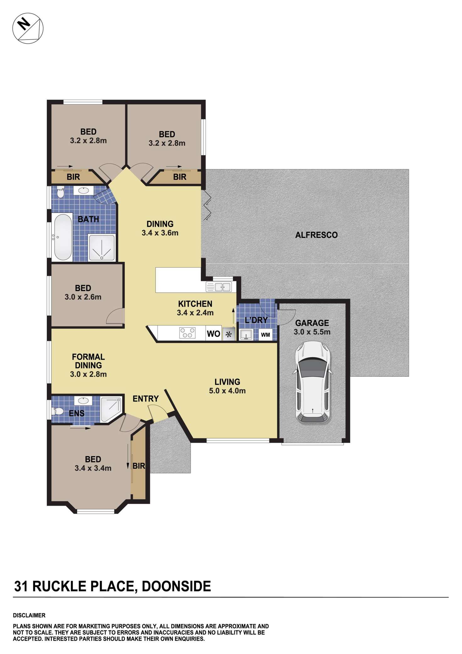 Floorplan of Homely house listing, 31 Ruckle Place, Doonside NSW 2767