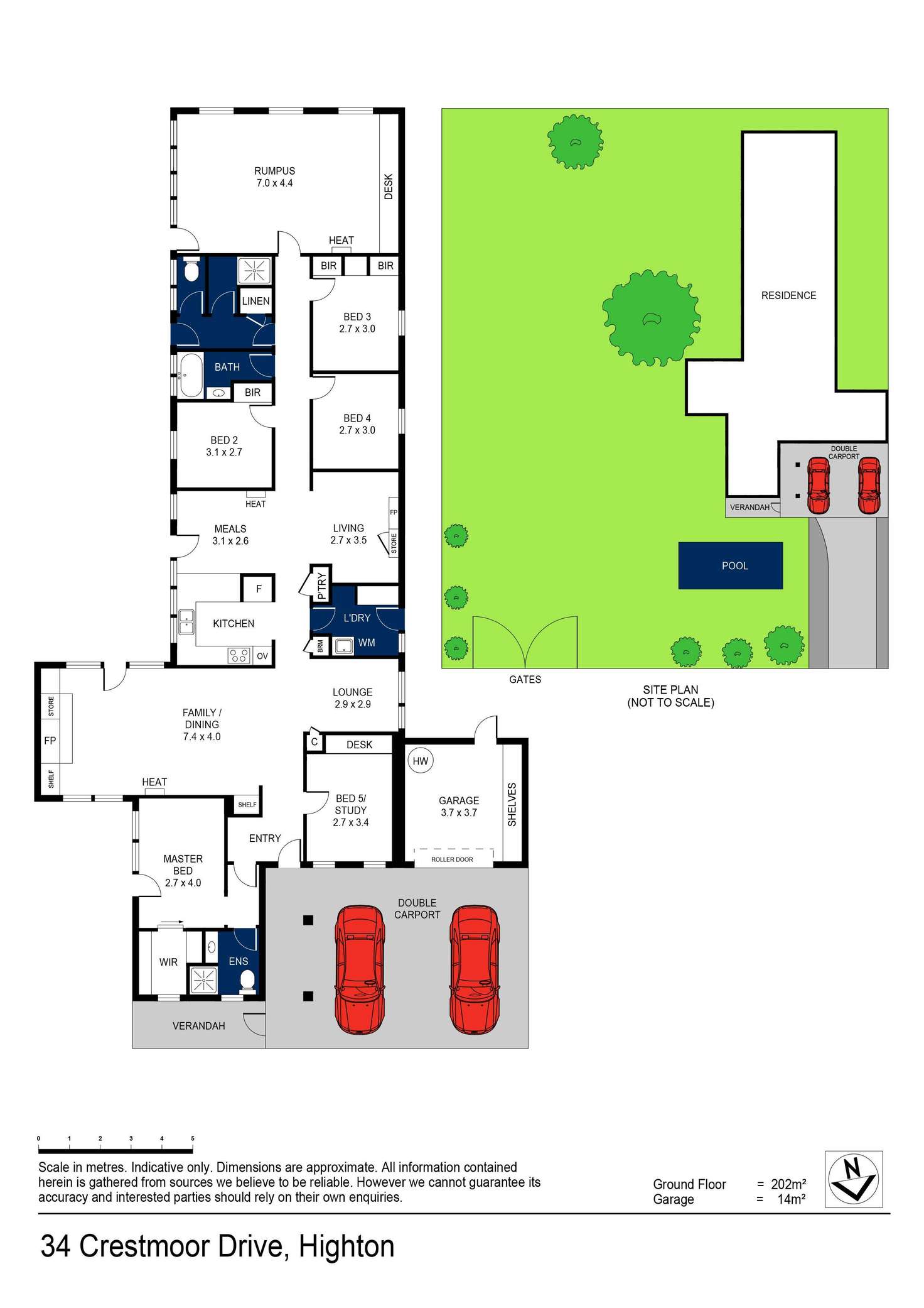 Floorplan of Homely house listing, 34-36 Crestmoor Drive, Highton VIC 3216