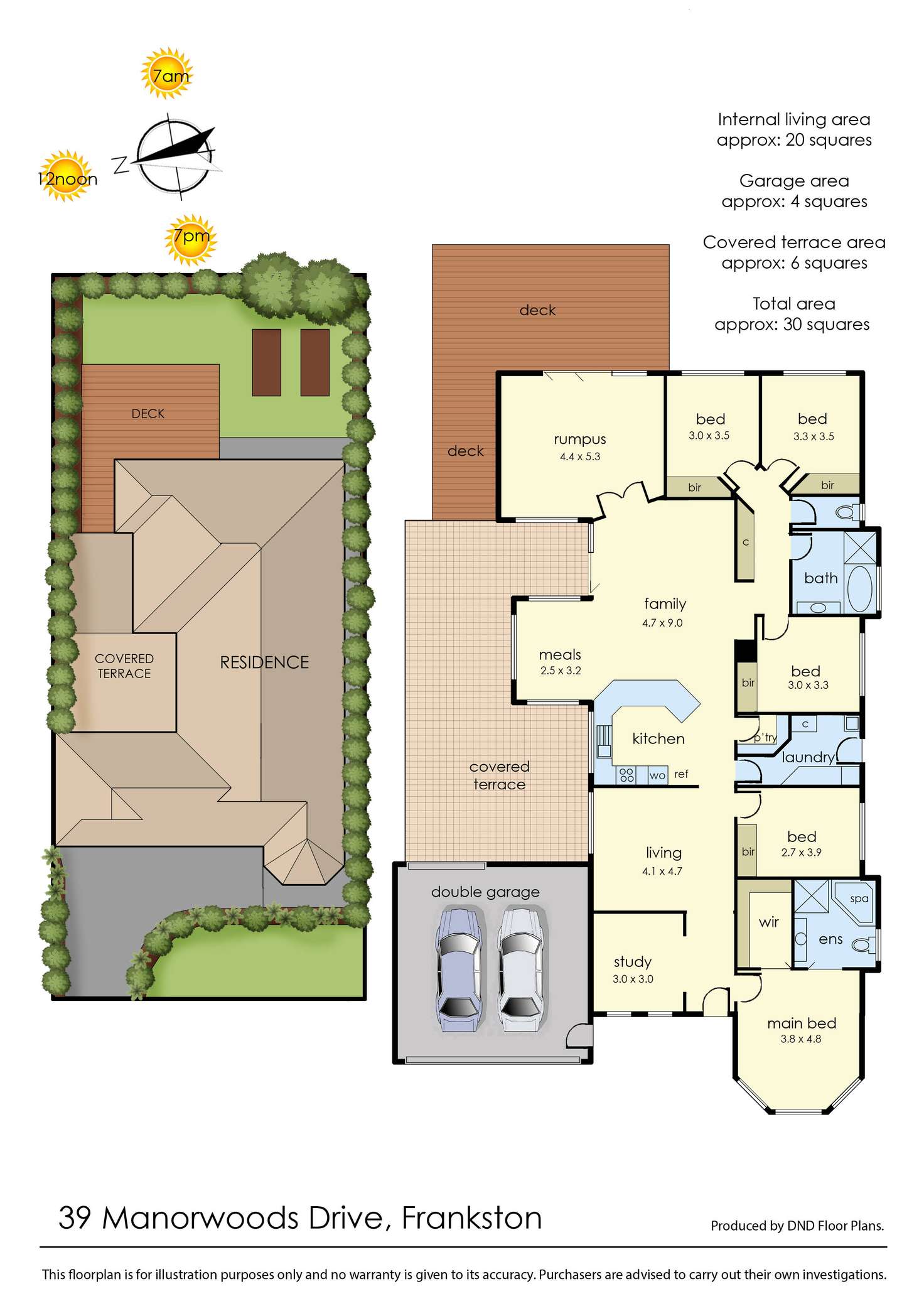Floorplan of Homely house listing, 39 Manorwoods Drive, Frankston VIC 3199