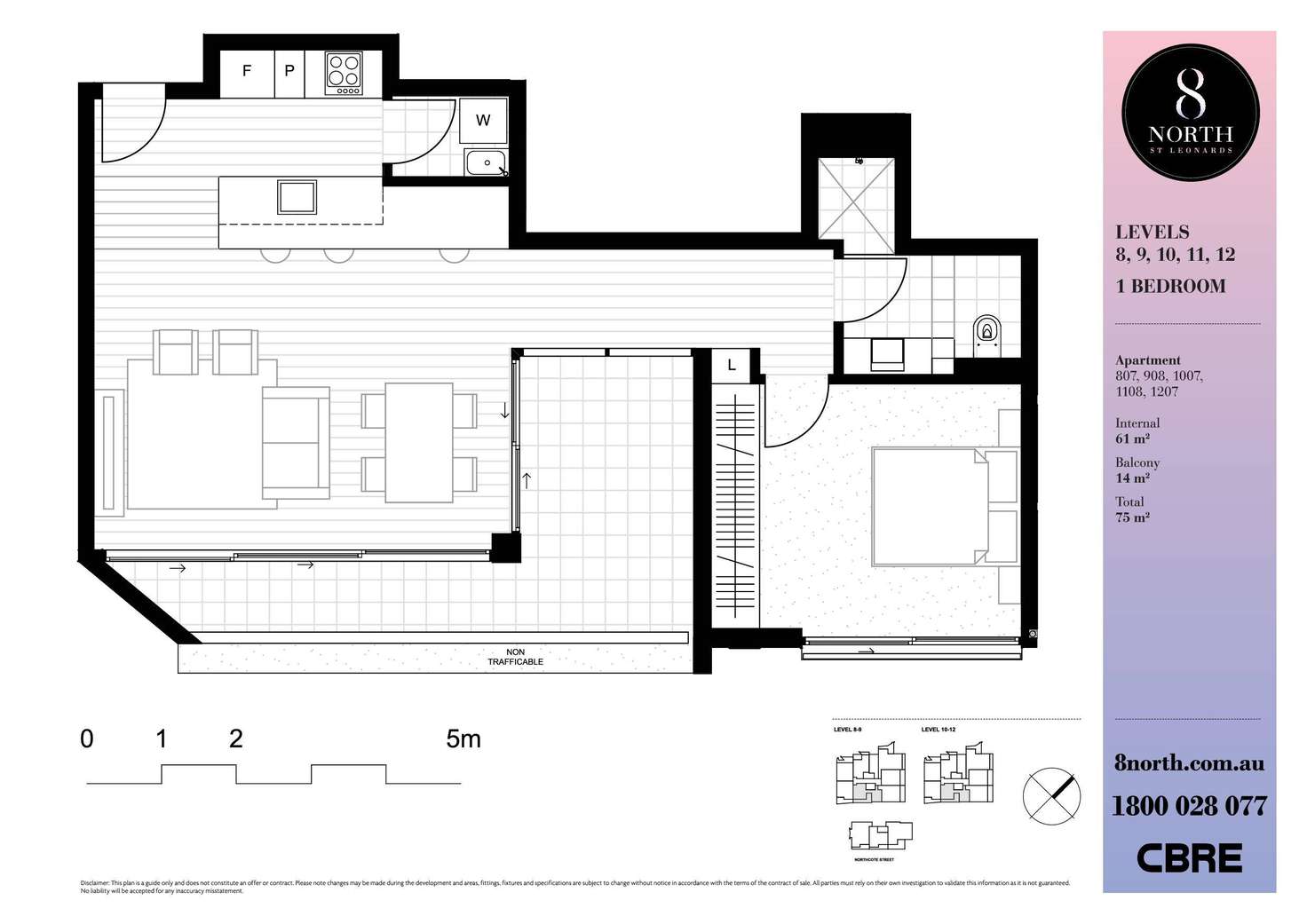 Floorplan of Homely apartment listing, 1108/8 Northcote Street, St Leonards NSW 2065