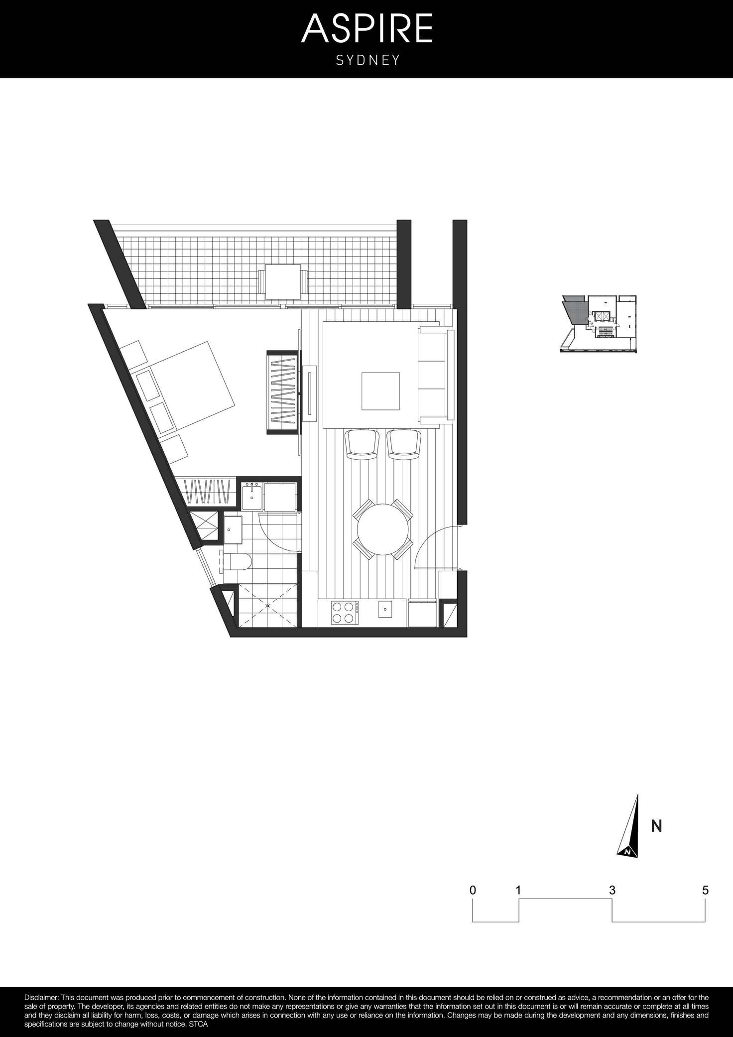 Floorplan of Homely apartment listing, 501/11-13 Alberta Street, Sydney NSW 2000