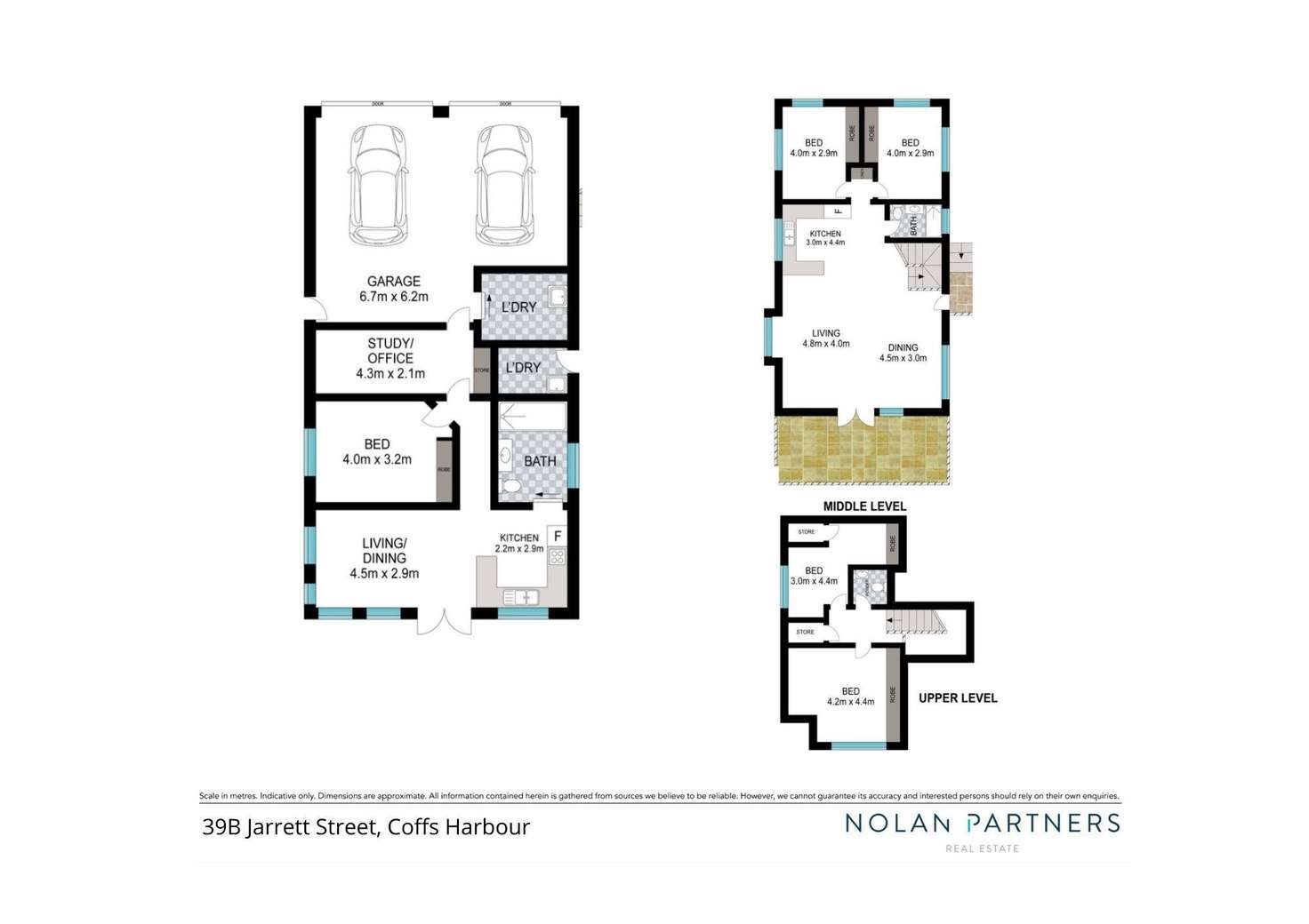 Floorplan of Homely townhouse listing, 39B Jarrett Street, Coffs Harbour NSW 2450