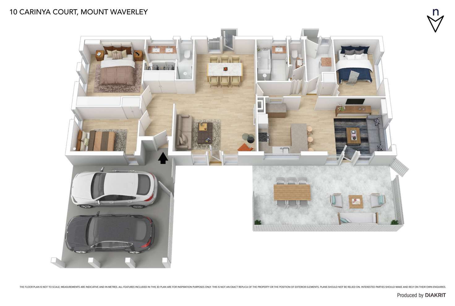 Floorplan of Homely house listing, 10 Carinya Court, Mount Waverley VIC 3149