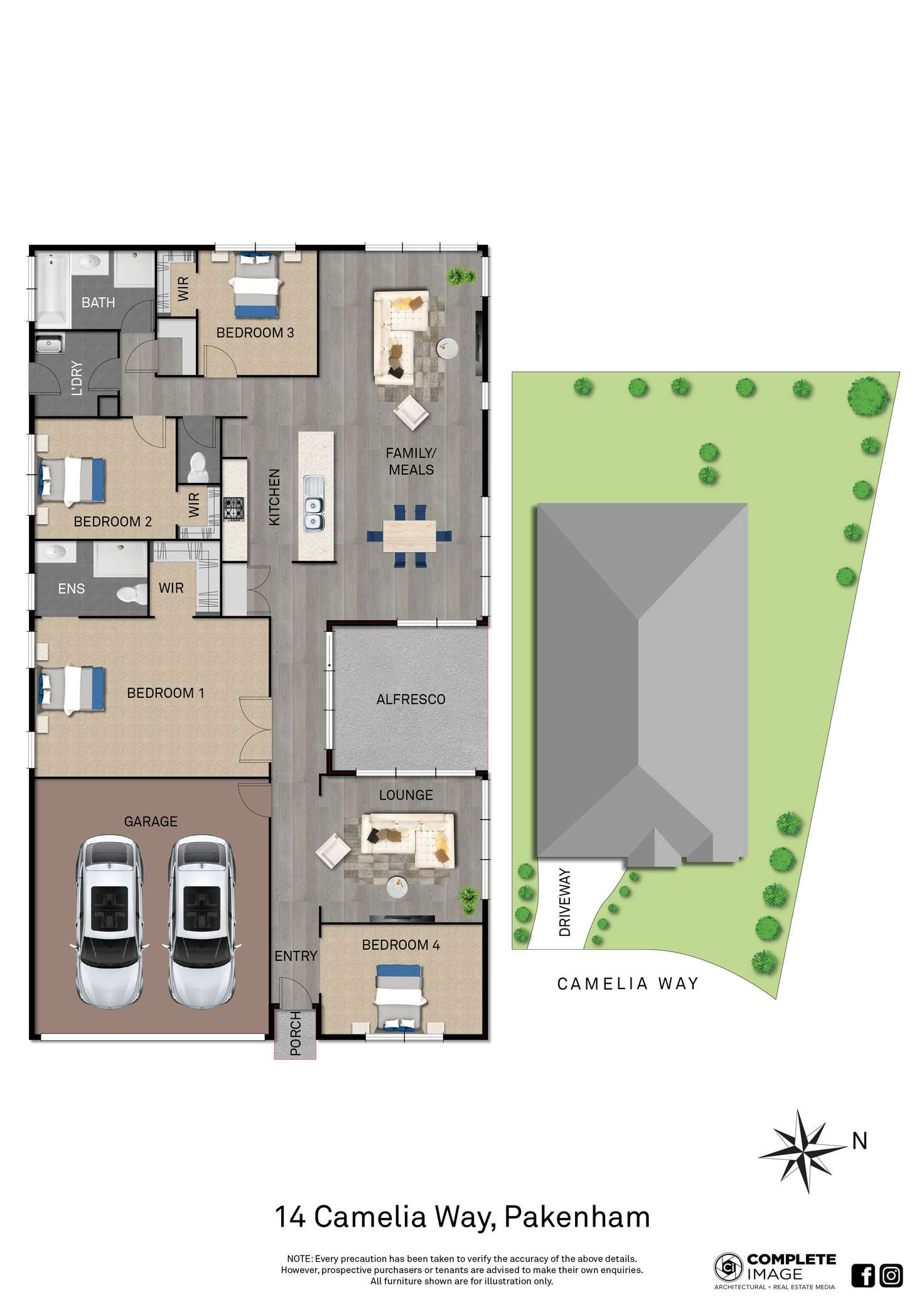 Floorplan of Homely house listing, 14 Camelia Way, Pakenham VIC 3810