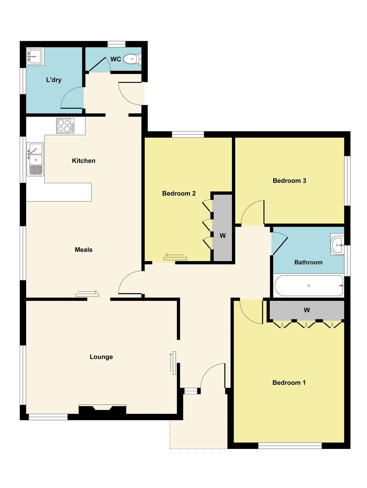 Floorplan of Homely house listing, 6 Leith Street, Redan VIC 3350