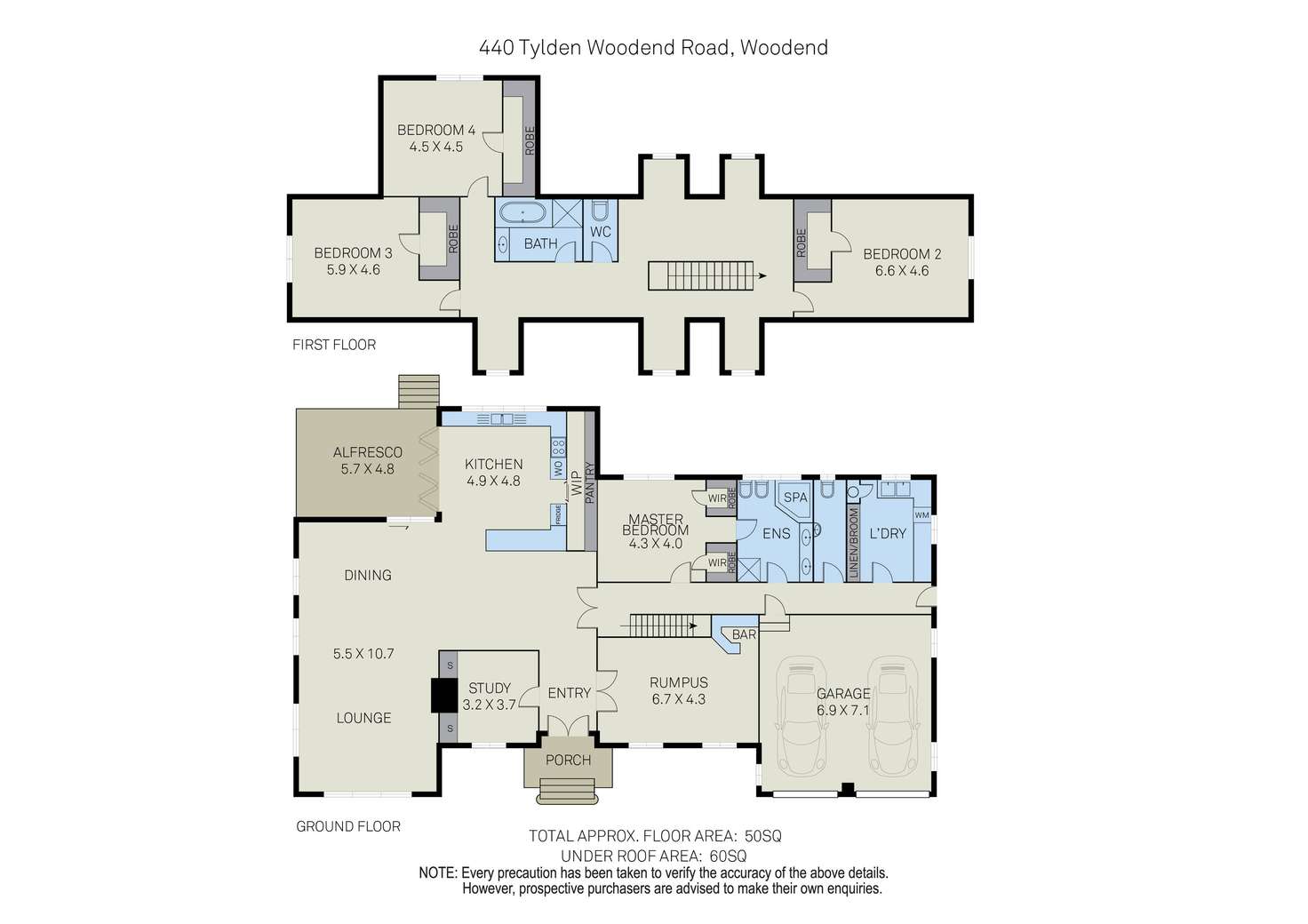 Floorplan of Homely house listing, 440 Tylden-Woodend Road, Woodend VIC 3442