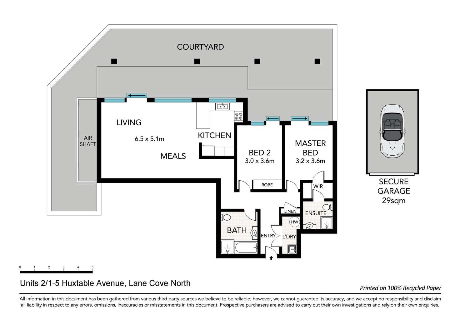 Floorplan of Homely apartment listing, 2/1-5 Huxtable Avenue, Lane Cove NSW 2066