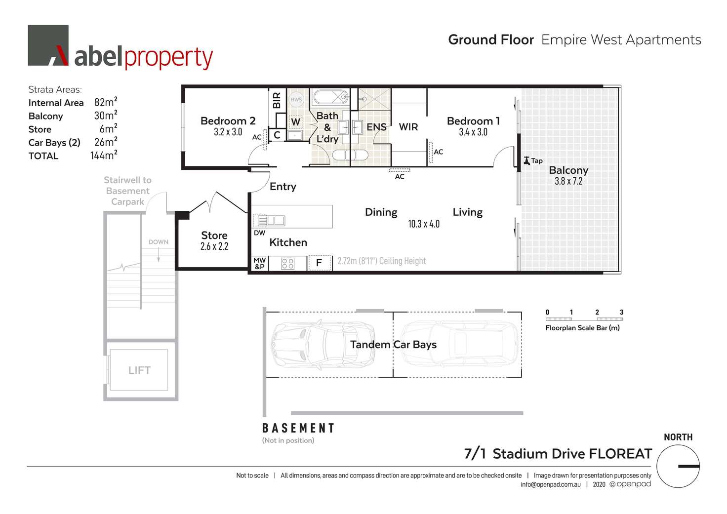 Floorplan of Homely apartment listing, 7/1 Stadium Drive, Floreat WA 6014