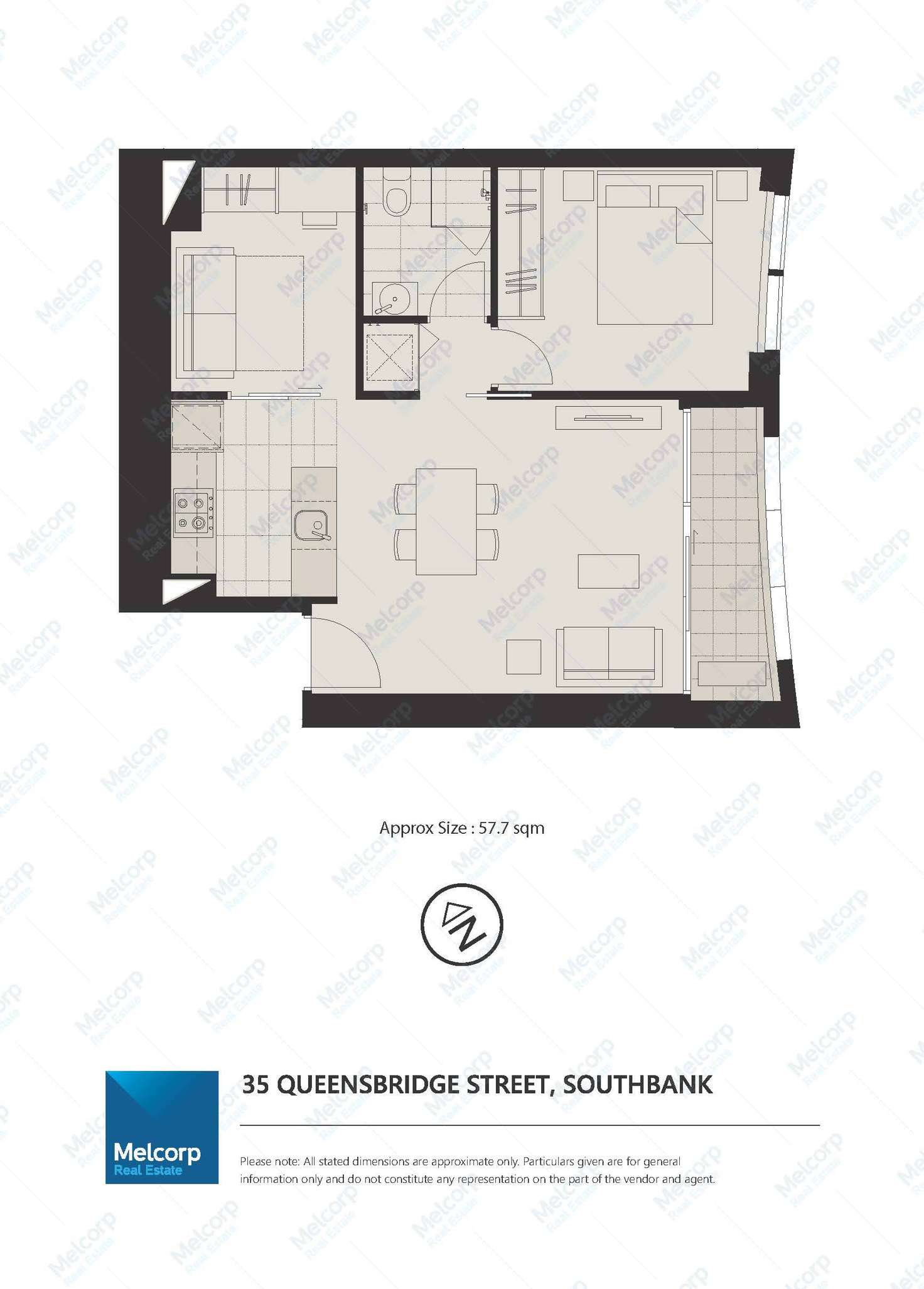 Floorplan of Homely apartment listing, 4210/35 Queensbridge Street, Southbank VIC 3006