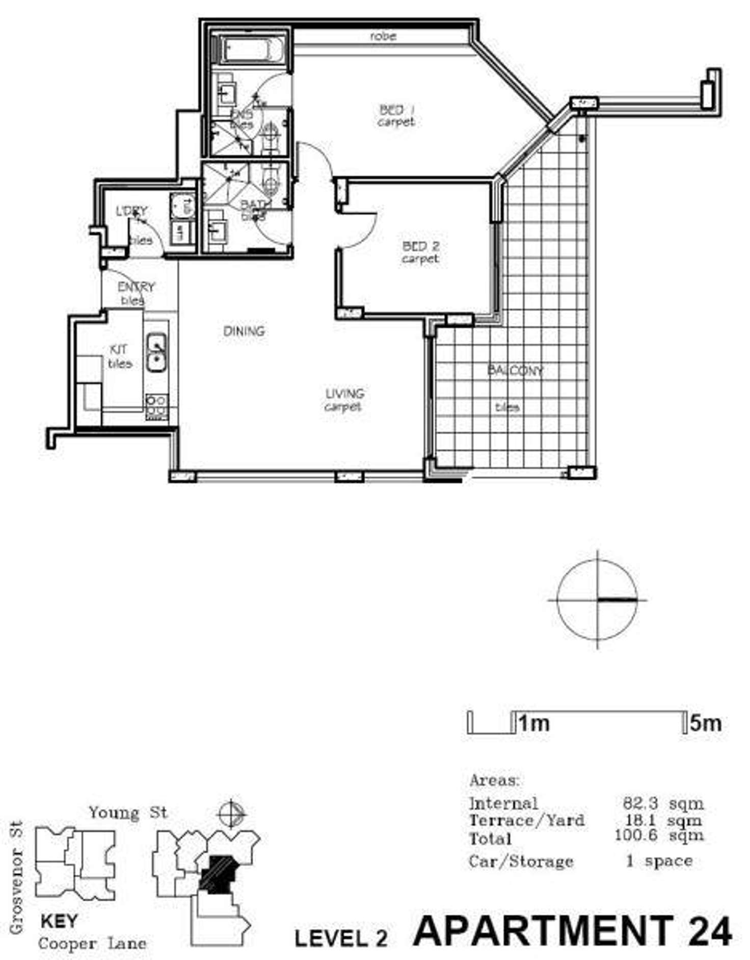 Floorplan of Homely apartment listing, 24/21-31 Young Street, Neutral Bay NSW 2089