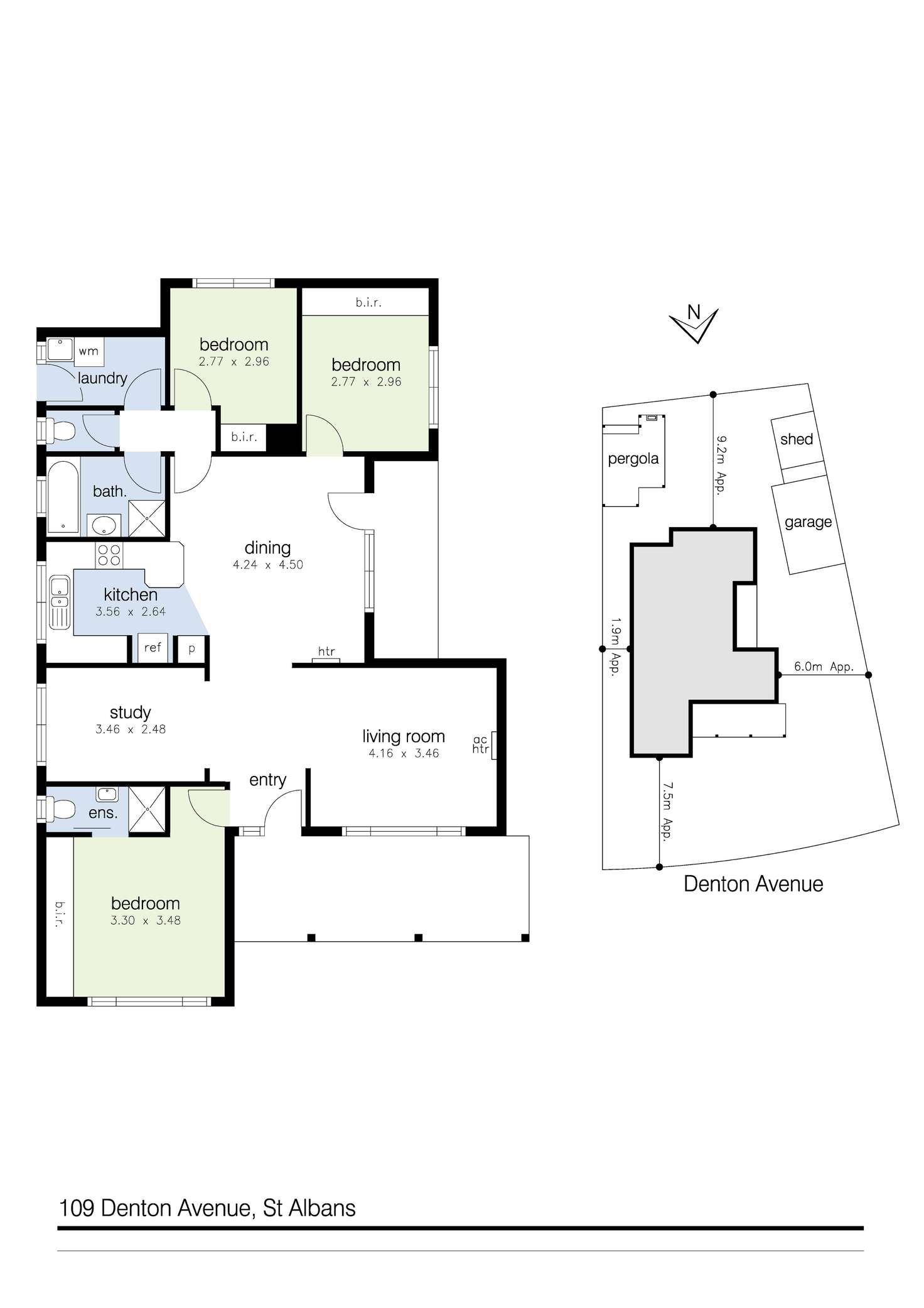 Floorplan of Homely house listing, 109 Denton Avenue, St Albans VIC 3021