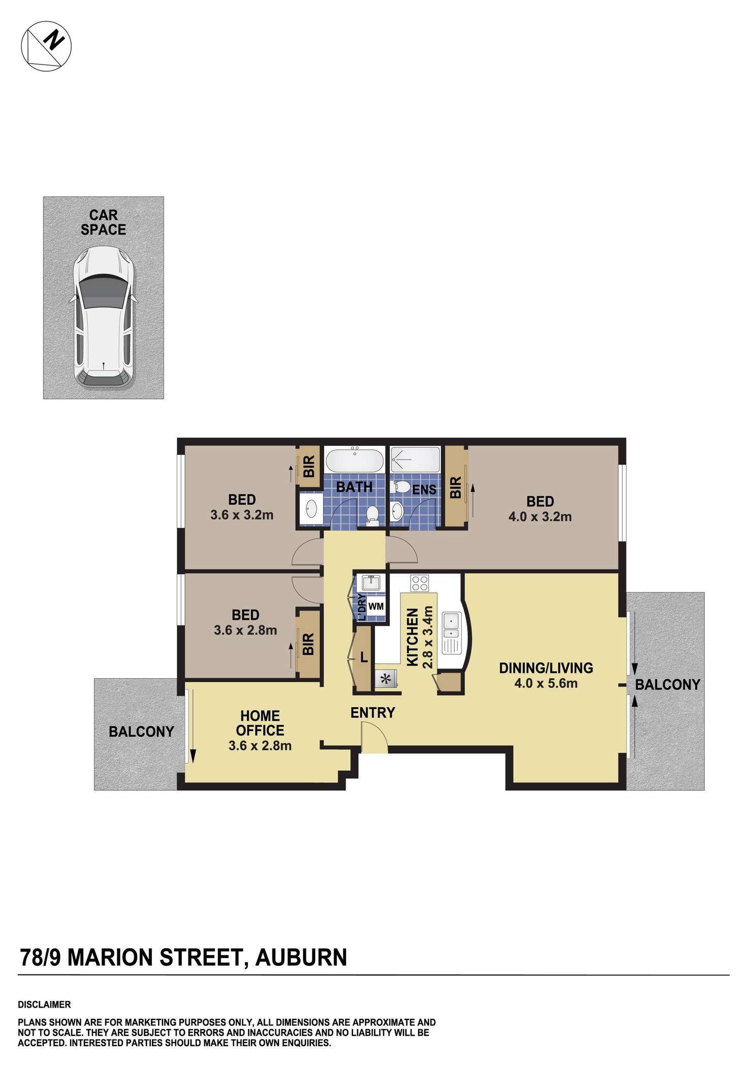 Floorplan of Homely apartment listing, 78/9 Marion Street, Auburn NSW 2144