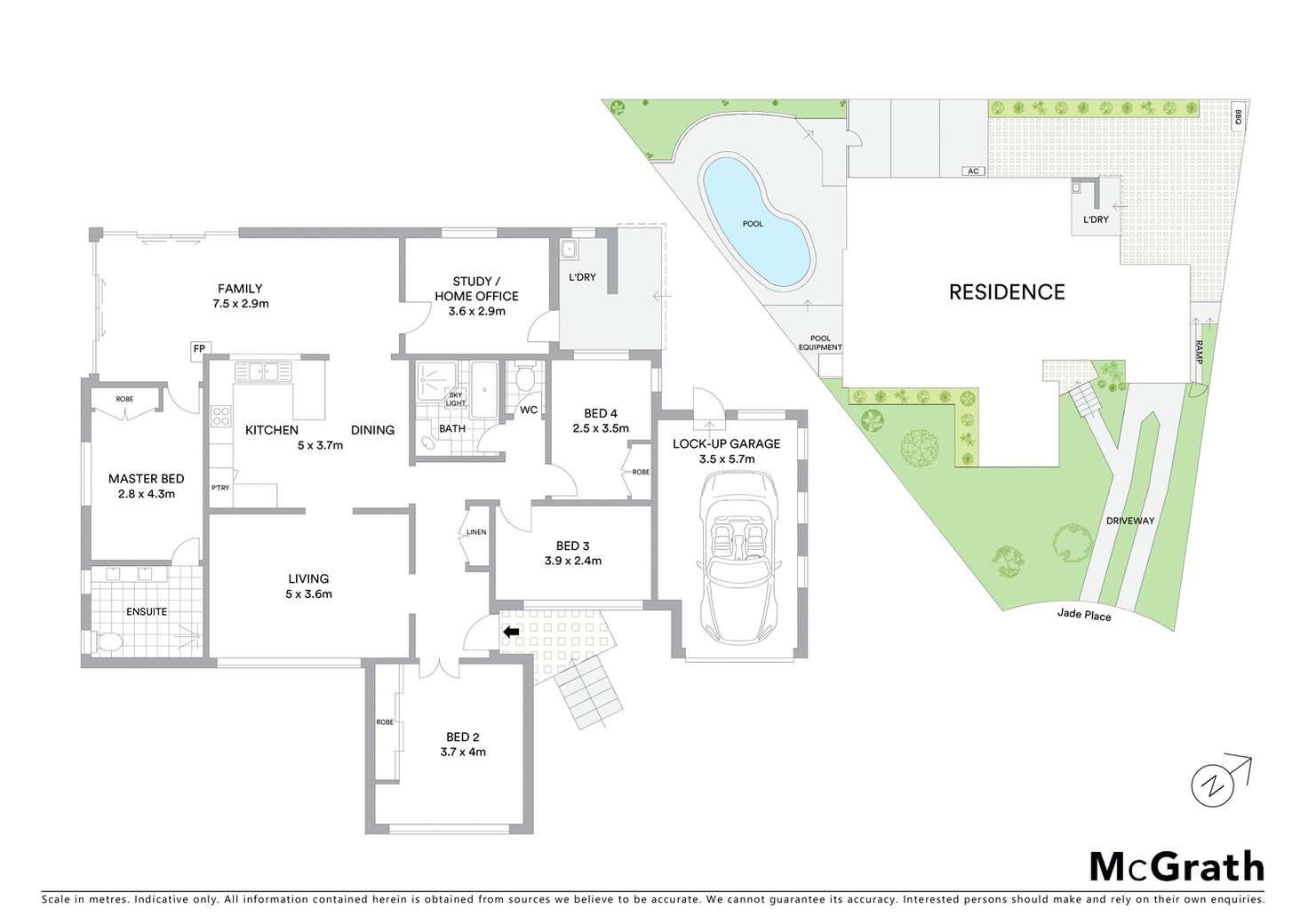 Floorplan of Homely house listing, 7 Jade Place, Seven Hills NSW 2147