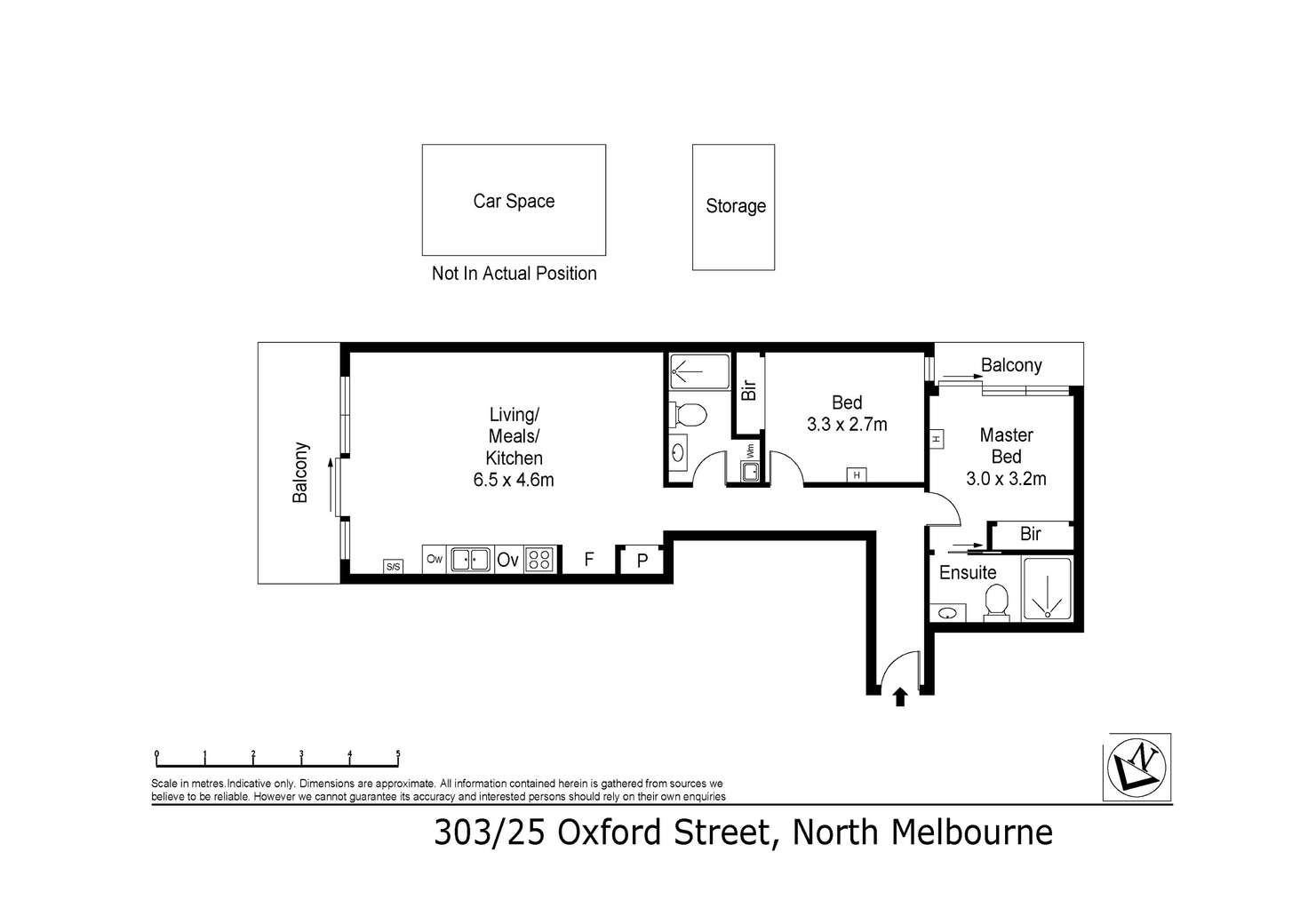 Floorplan of Homely apartment listing, 303/25 Oxford Street, North Melbourne VIC 3051