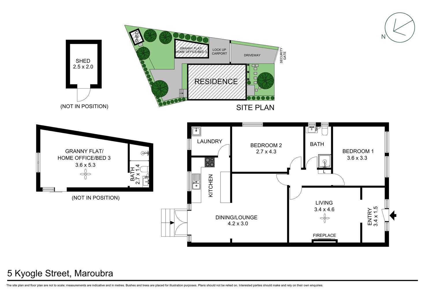 Floorplan of Homely semiDetached listing, 5 Kyogle Street, Maroubra NSW 2035