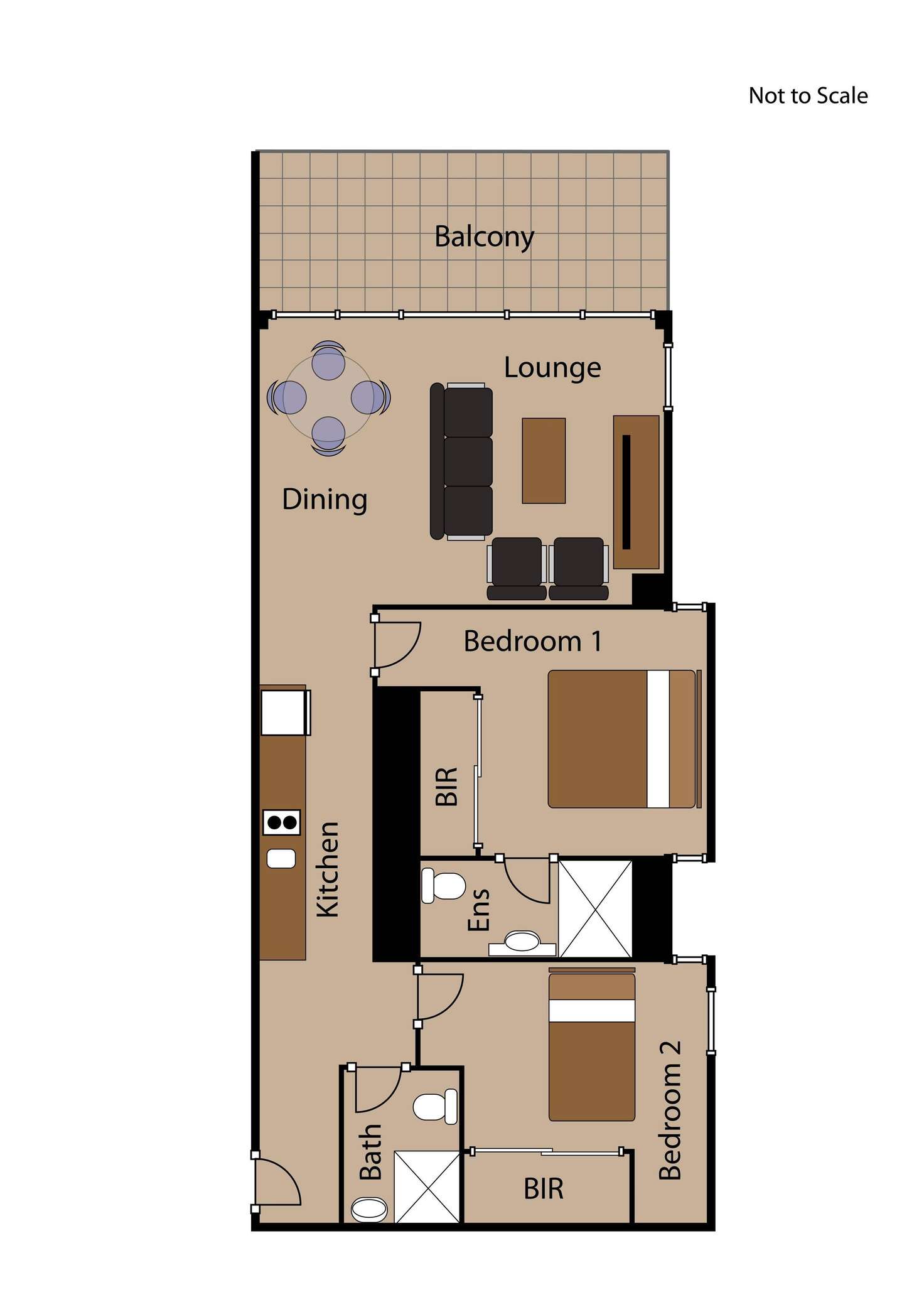 Floorplan of Homely apartment listing, 1007/7 Yarra Street, South Yarra VIC 3141