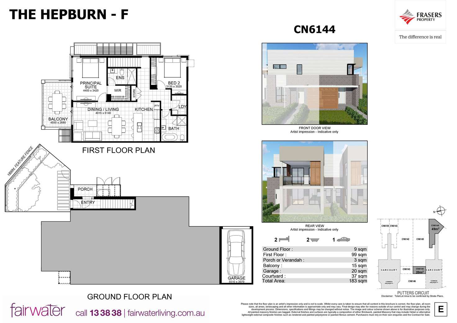 Floorplan of Homely apartment listing, 3/57 Putters Circuit, Blacktown NSW 2148