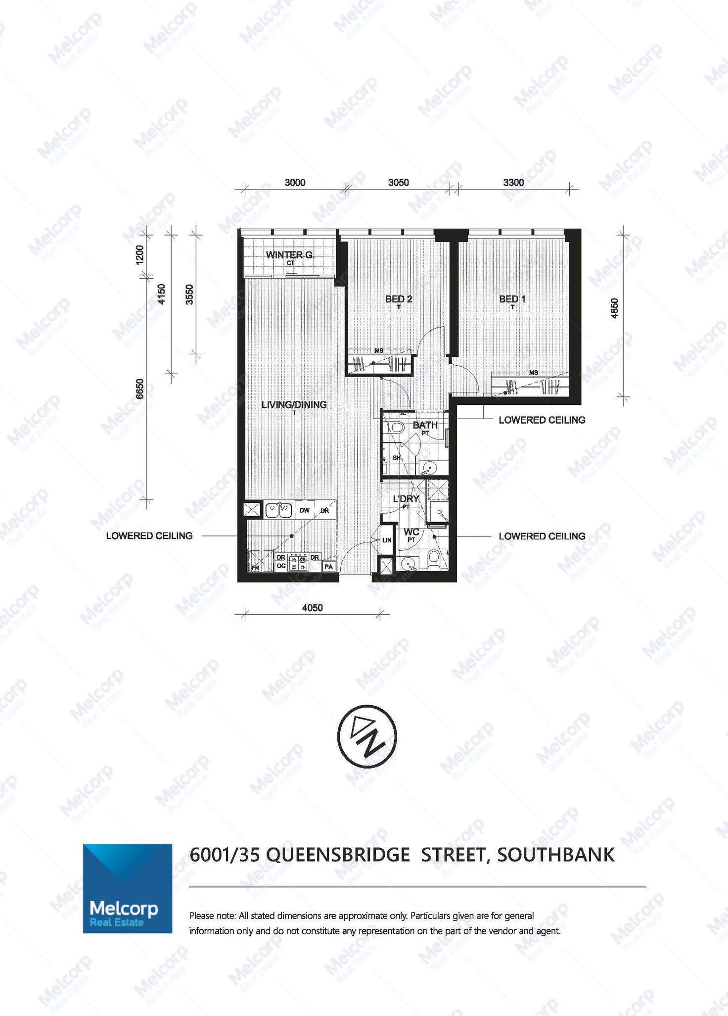 Floorplan of Homely apartment listing, 6001/35 Queensbridge Street, Southbank VIC 3006