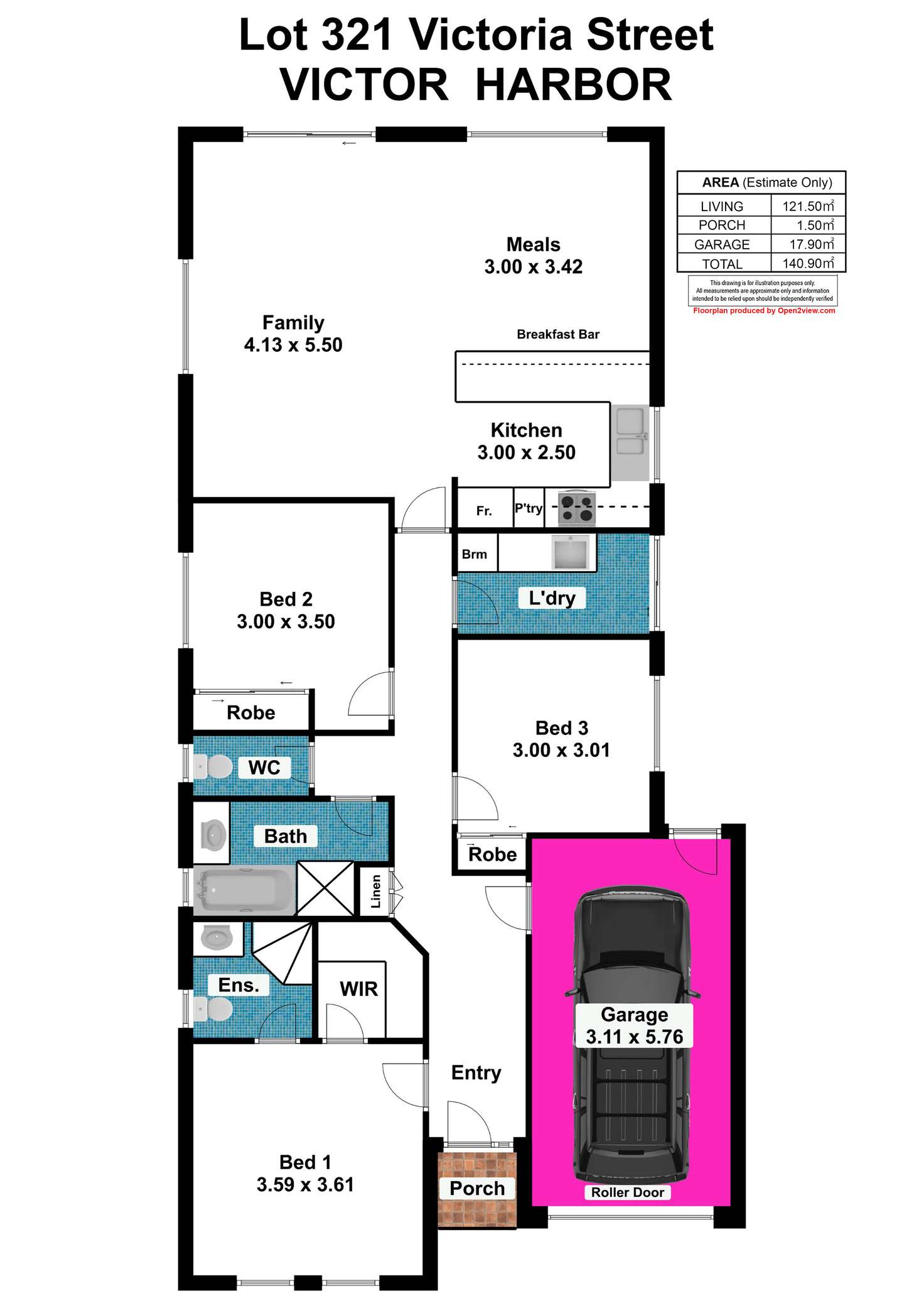 Floorplan of Homely residentialLand listing, LOT 321 Victoria Street, Victor Harbor SA 5211