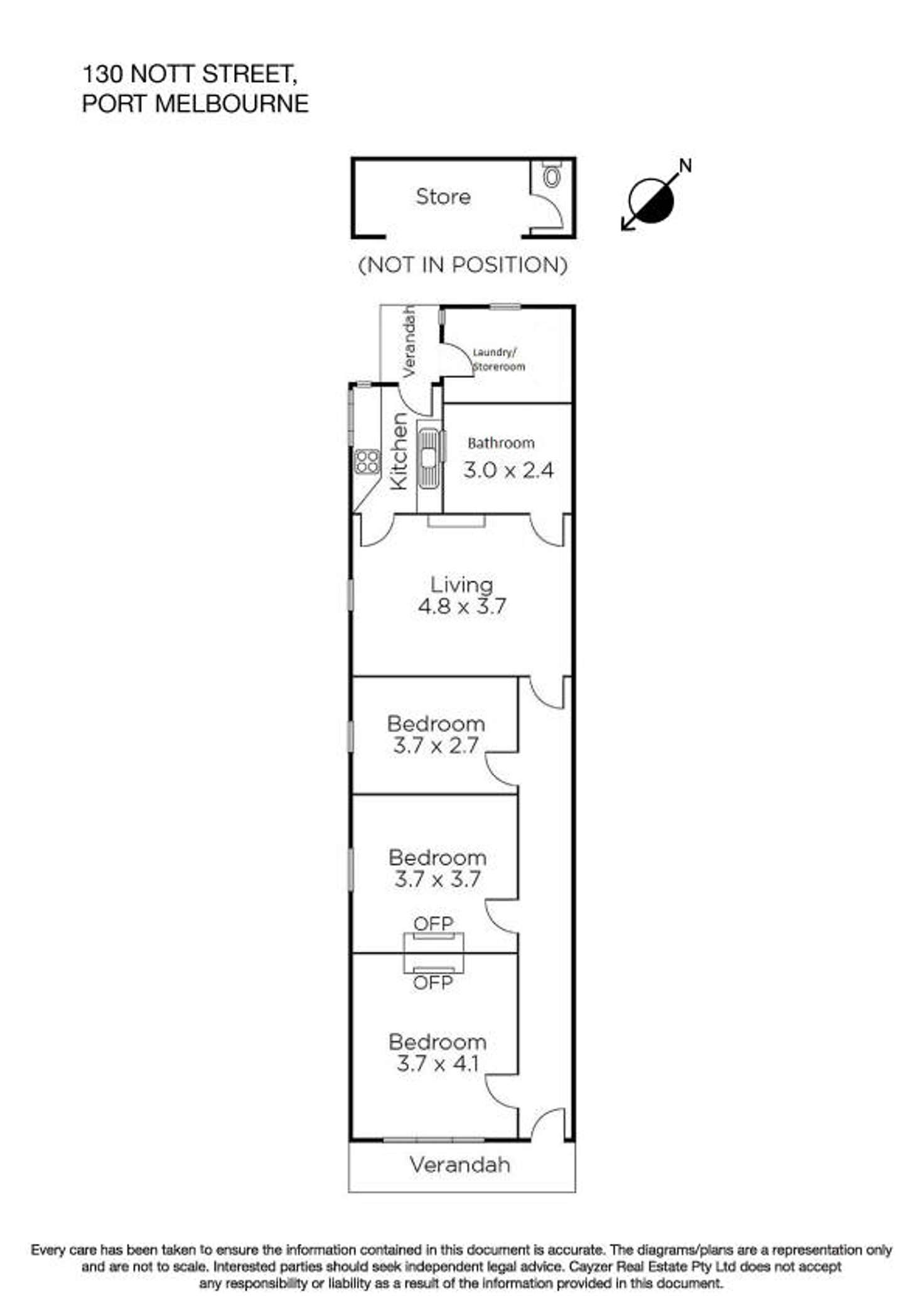 Floorplan of Homely house listing, 130 Nott Street, Port Melbourne VIC 3207