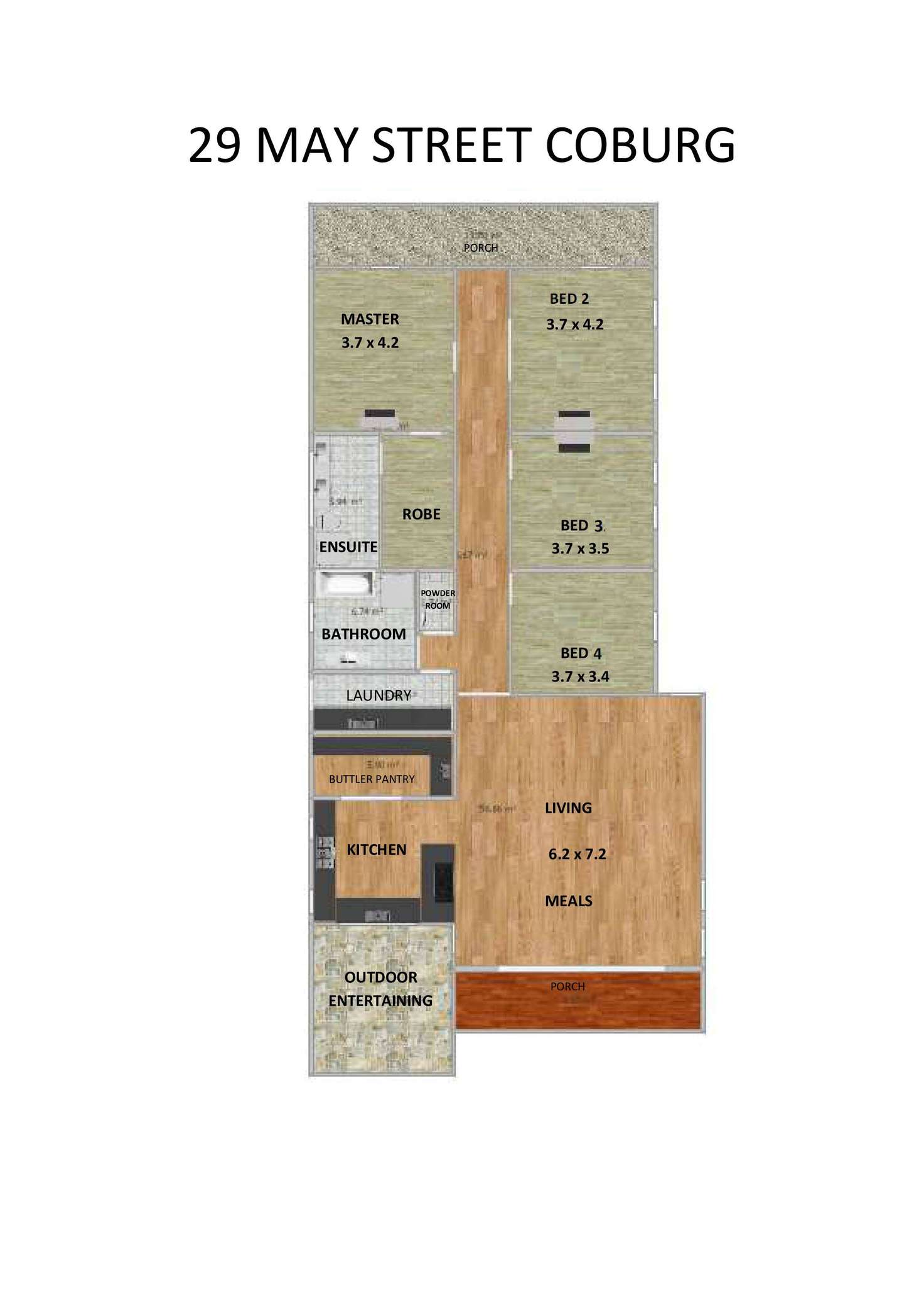 Floorplan of Homely house listing, 29 May Street, Coburg VIC 3058