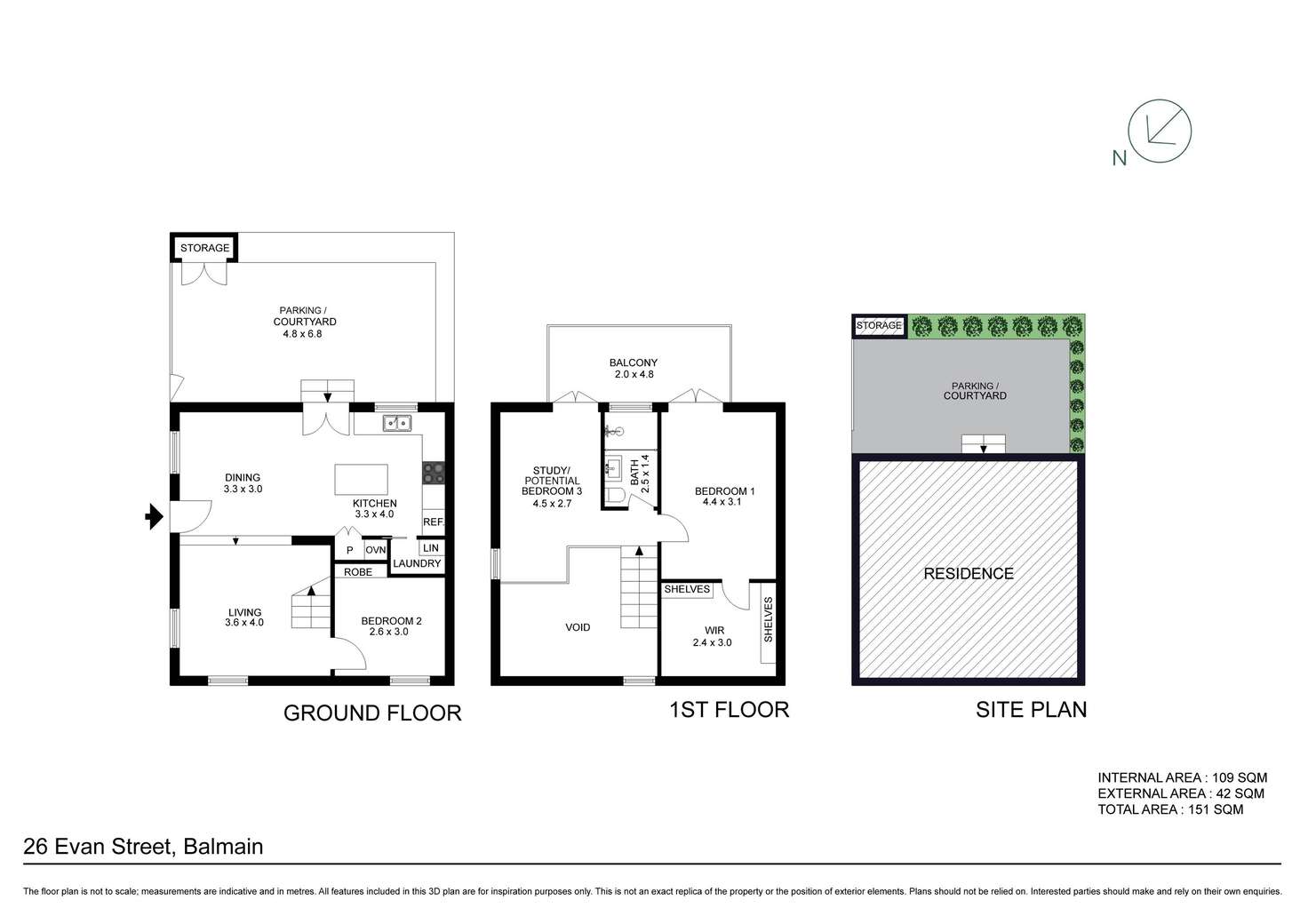 Floorplan of Homely house listing, 26 Evans Street, Balmain NSW 2041