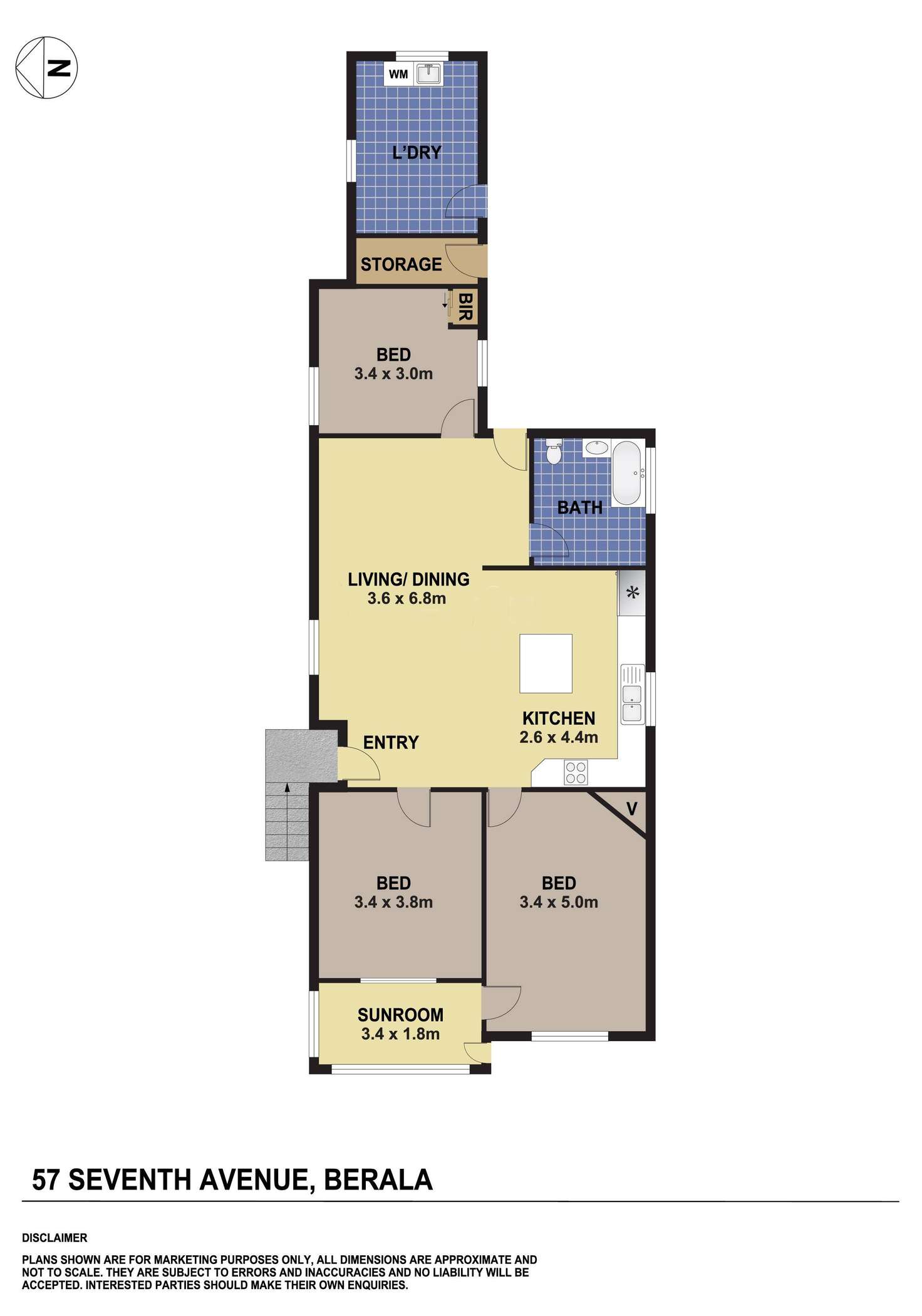 Floorplan of Homely house listing, 57 Seventh Avenue, Berala NSW 2141