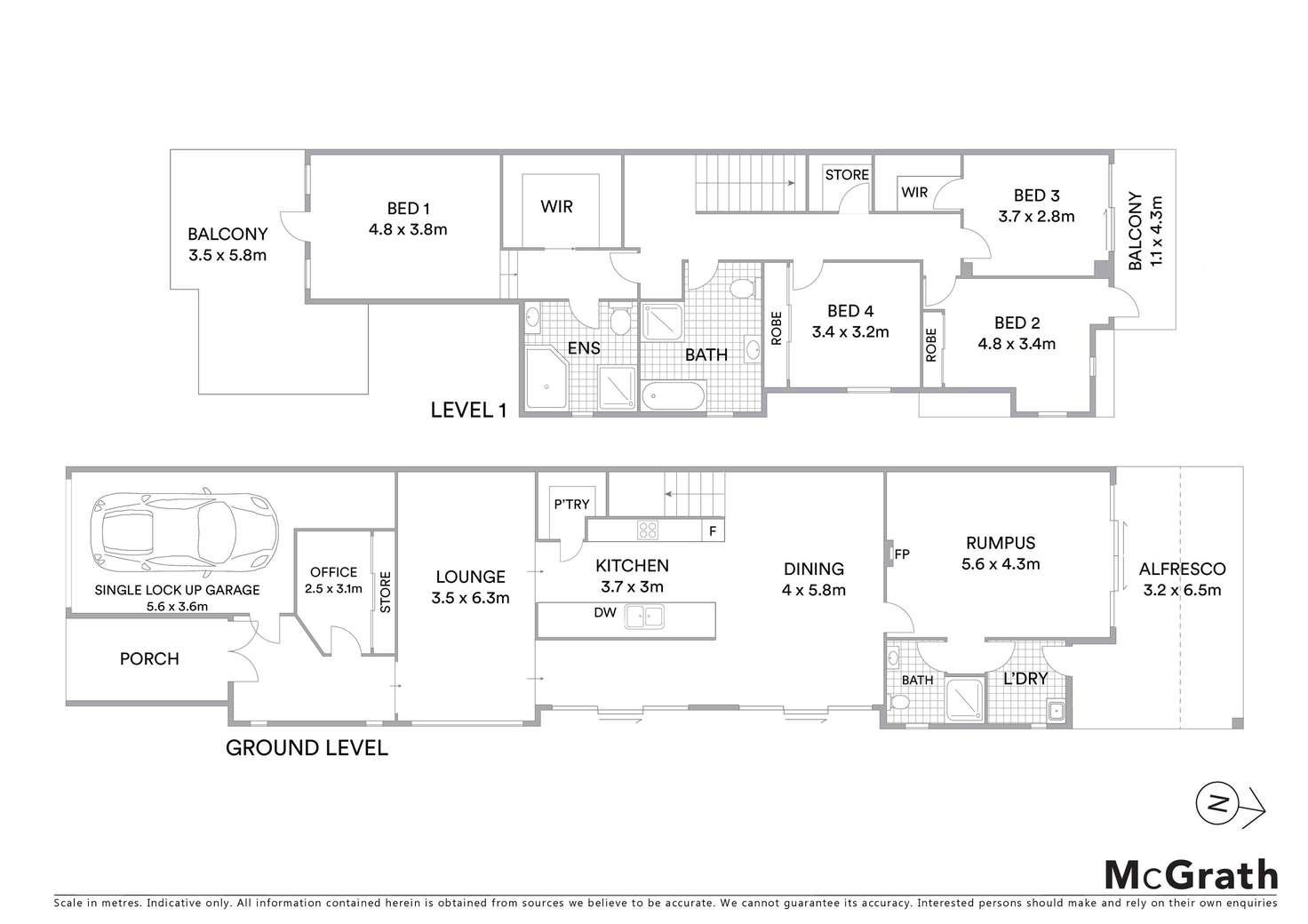 Floorplan of Homely semiDetached listing, 7B Page Street, Wentworthville NSW 2145