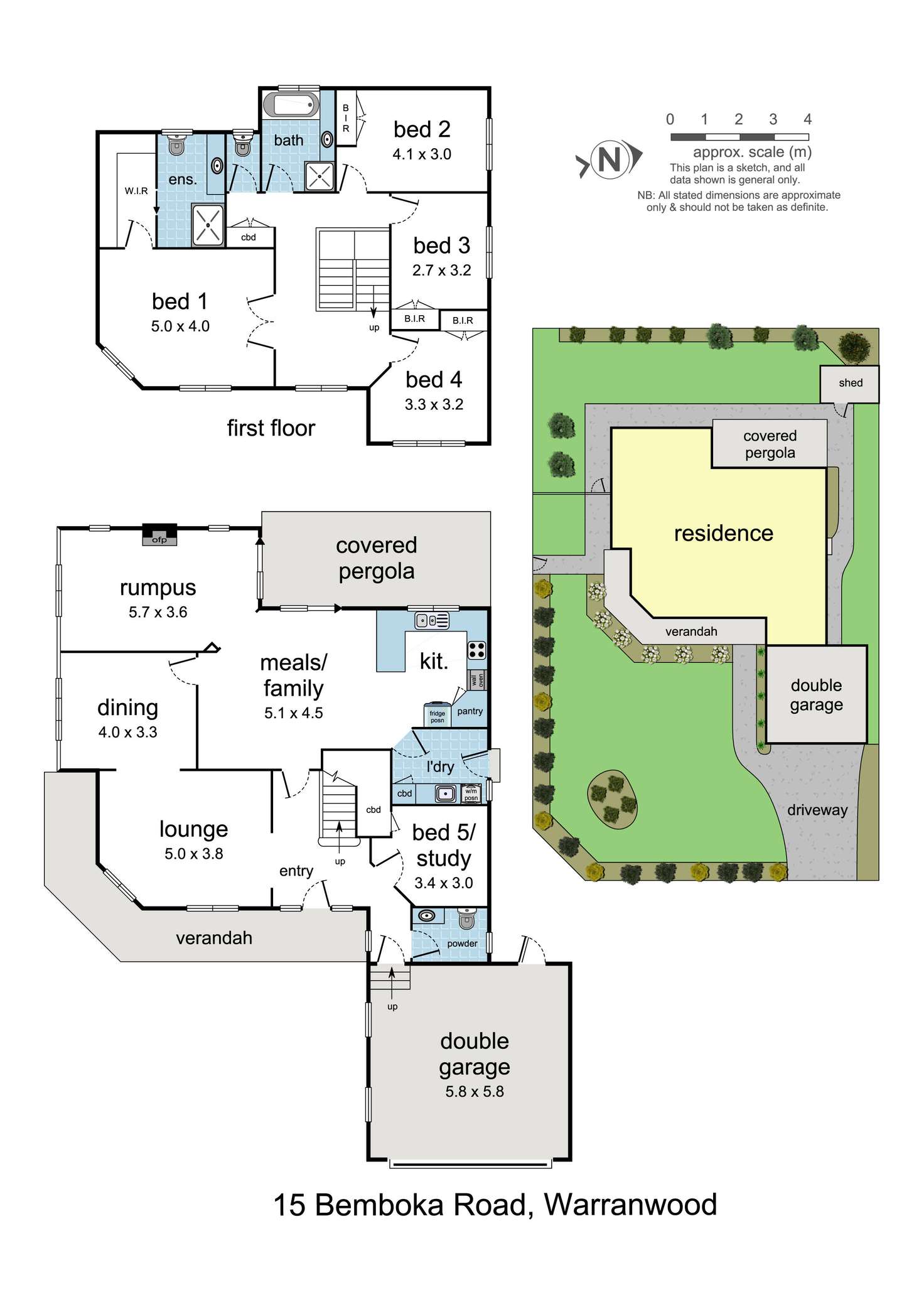 Floorplan of Homely house listing, 15 Bemboka Road, Warranwood VIC 3134