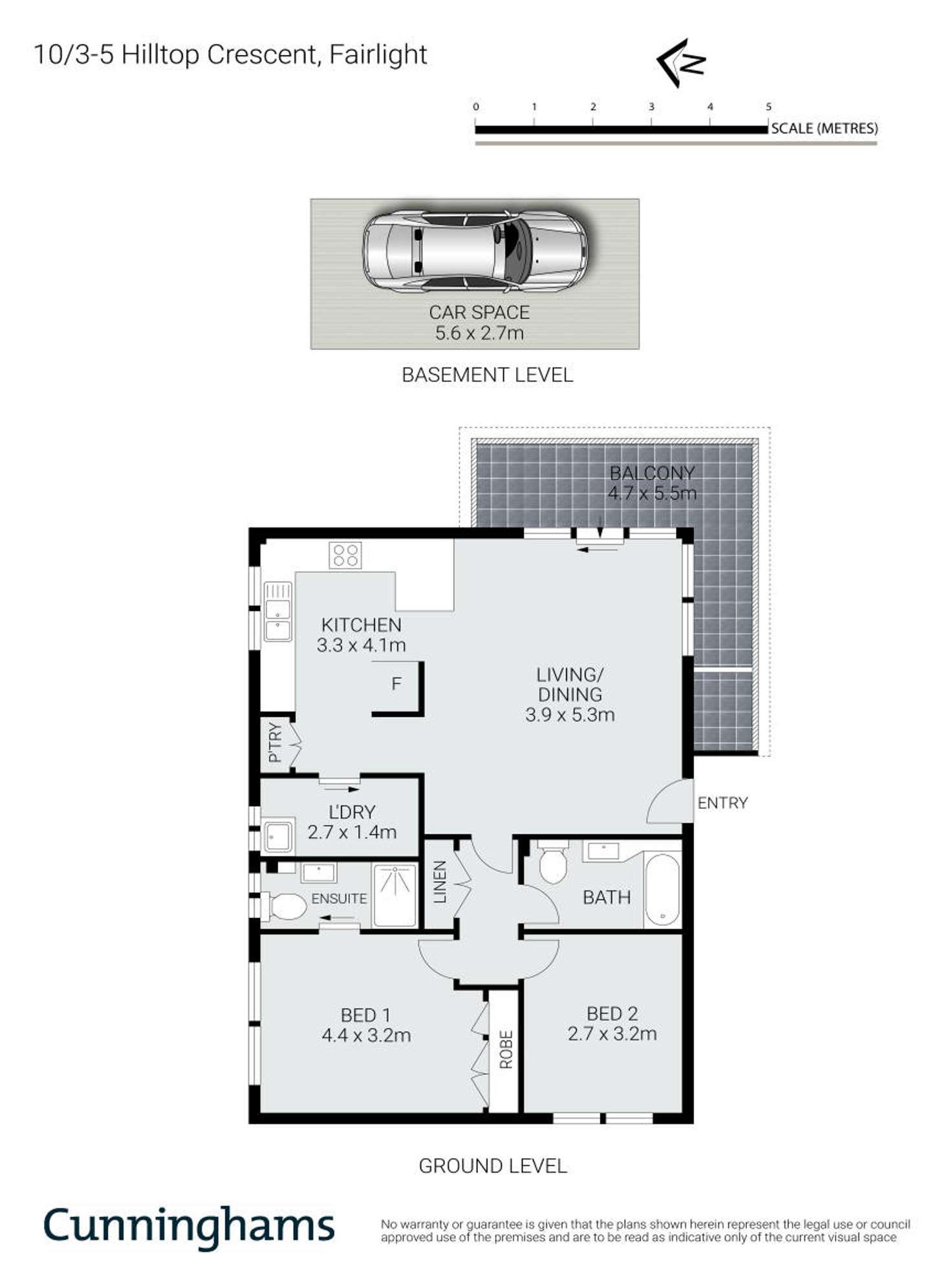 Floorplan of Homely apartment listing, 10/3-5 Hilltop Crescent, Fairlight NSW 2094