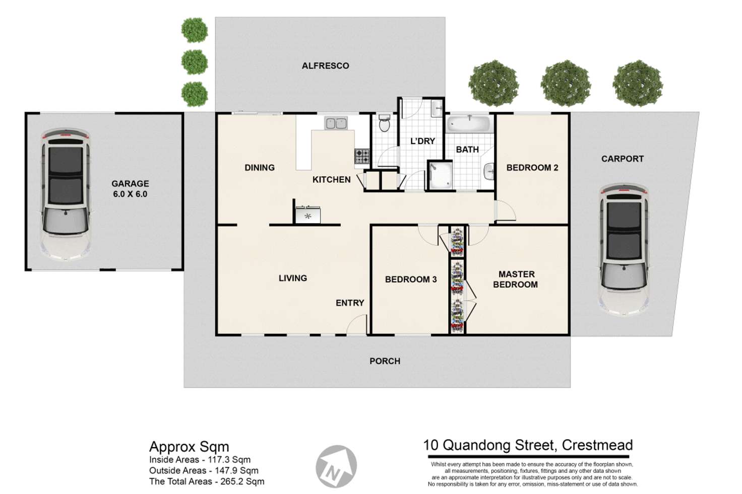 Floorplan of Homely house listing, 10 Quandong Street, Crestmead QLD 4132