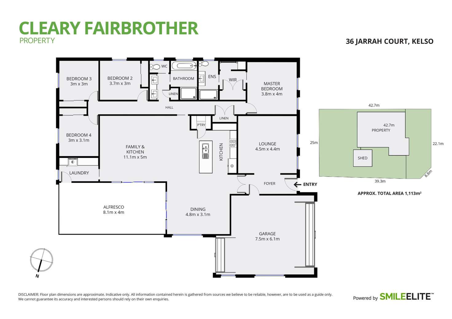Floorplan of Homely house listing, 36 Jarrah Court, Kelso NSW 2795