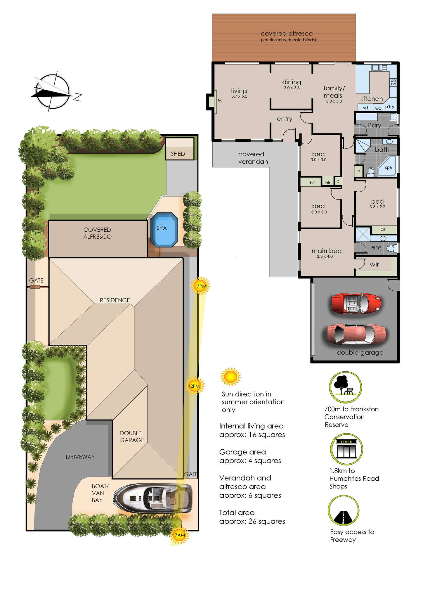 Floorplan of Homely house listing, 3 Abram Court, Frankston South VIC 3199