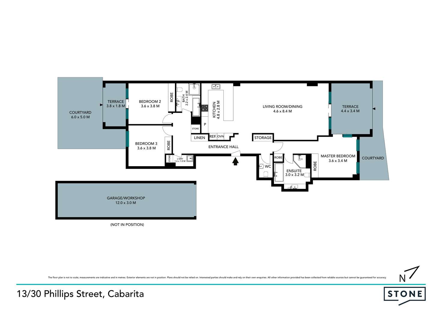 Floorplan of Homely apartment listing, 13/30 Phillips Street, Cabarita NSW 2137