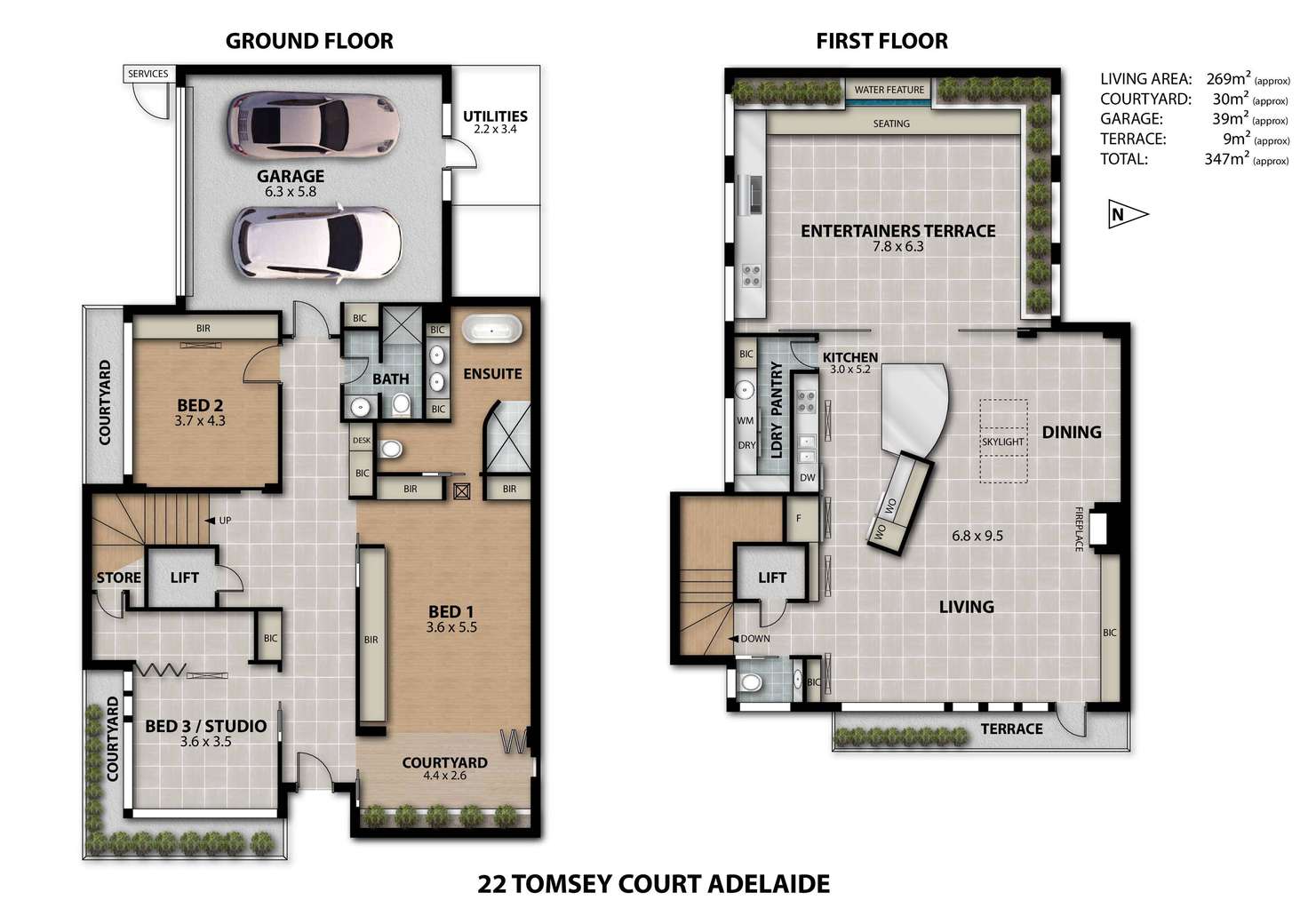 Floorplan of Homely house listing, 22 Tomsey Court, Adelaide SA 5000