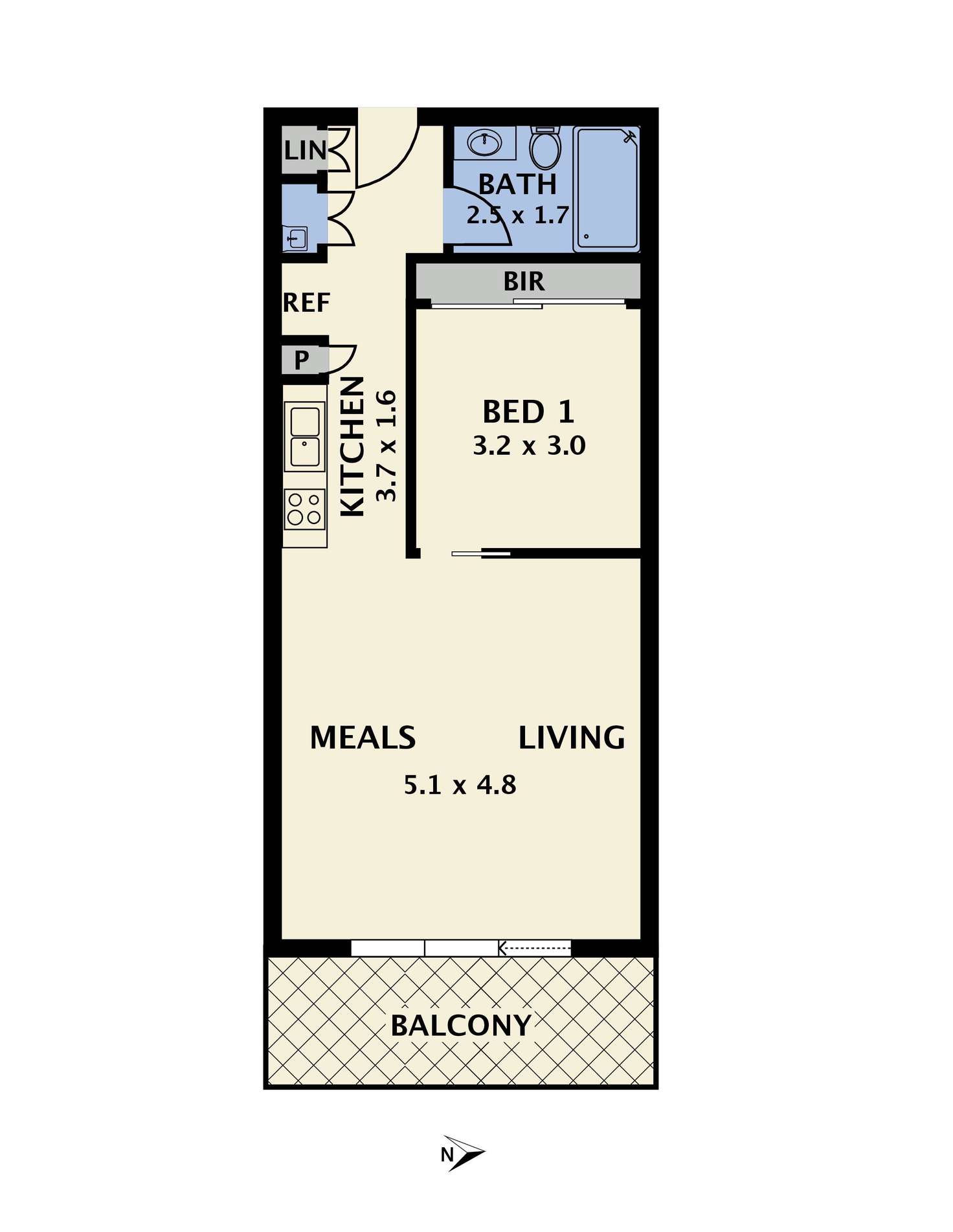 Floorplan of Homely apartment listing, 2/759 Gilbert Road, Reservoir VIC 3073