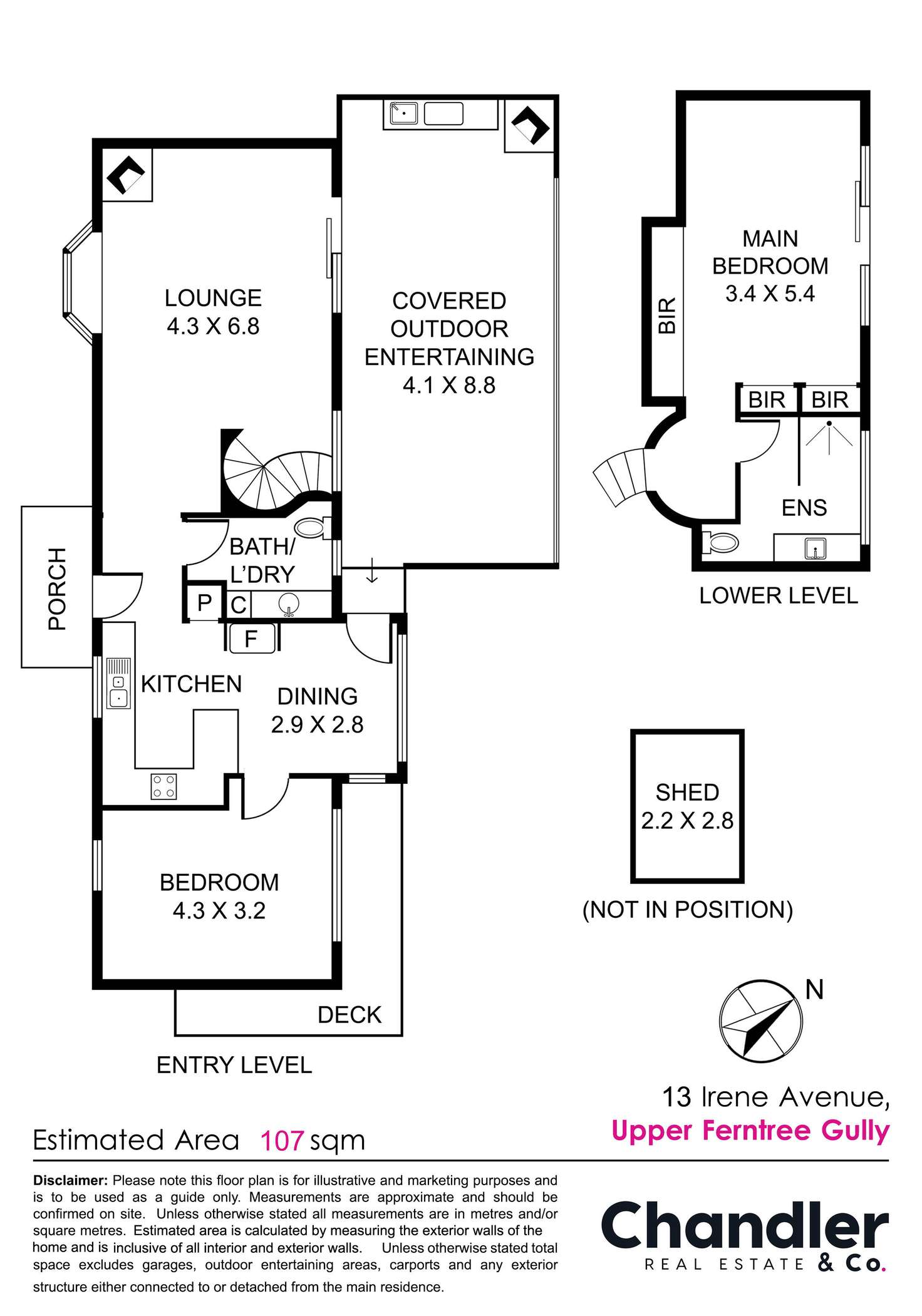 Floorplan of Homely house listing, 13 Irene Avenue, Upper Ferntree Gully VIC 3156