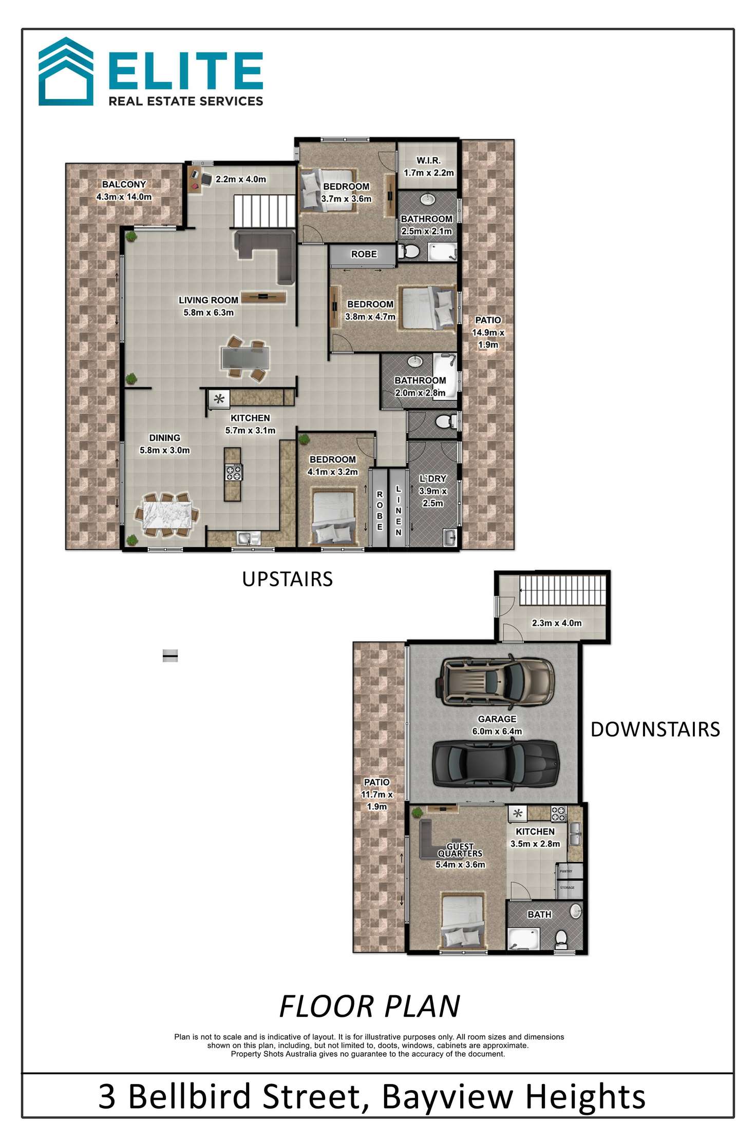 Floorplan of Homely house listing, 3 Bellbird Street, Bayview Heights QLD 4868