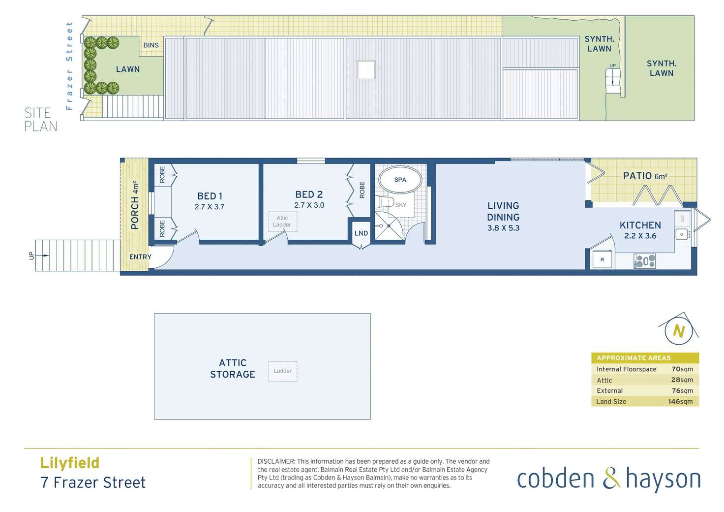 Floorplan of Homely house listing, 7 Frazer Street, Lilyfield NSW 2040