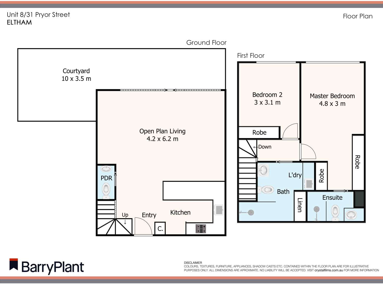 Floorplan of Homely apartment listing, 4/31 Pryor Street, Eltham VIC 3095
