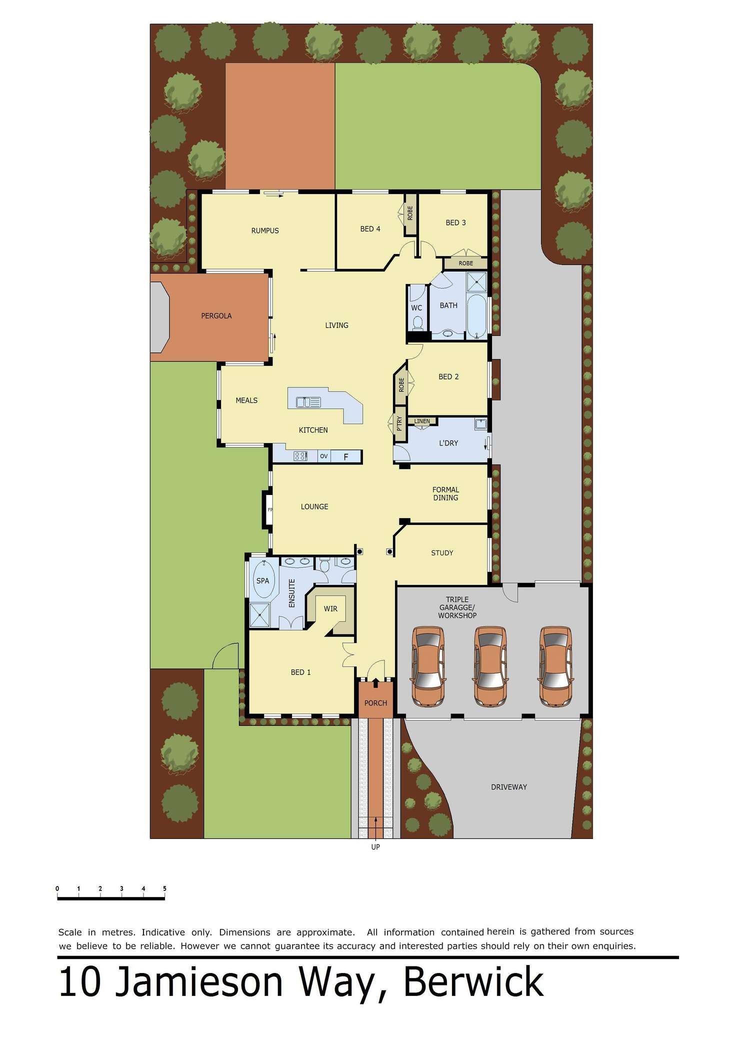 Floorplan of Homely house listing, 10 Jamieson Way, Berwick VIC 3806