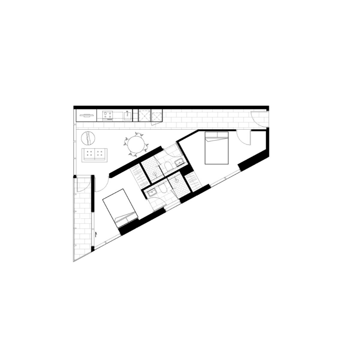 Floorplan of Homely apartment listing, 1001/551 Swanston Street, Carlton VIC 3053