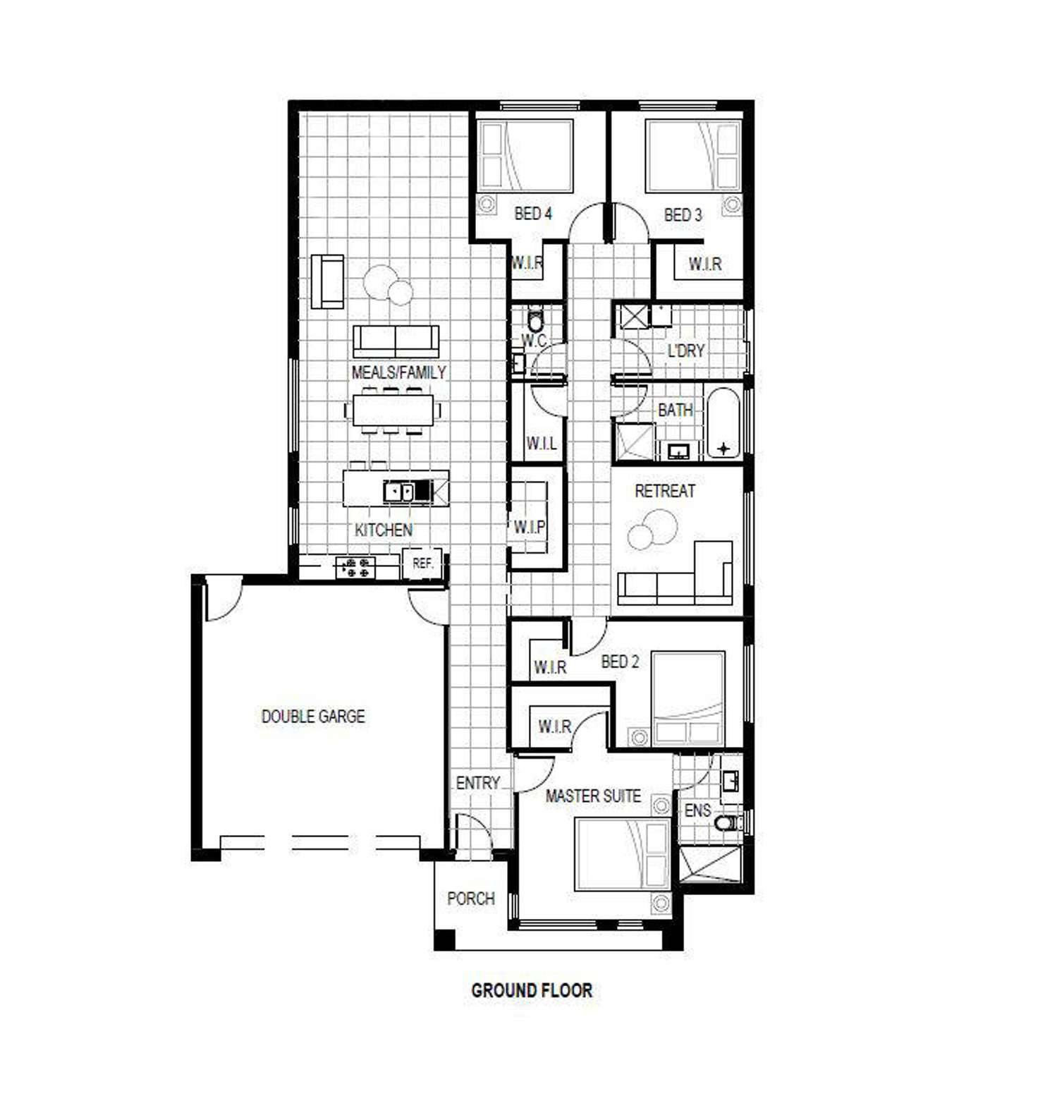 Floorplan of Homely house listing, 33 Hodgson Avenue, Tarneit VIC 3029