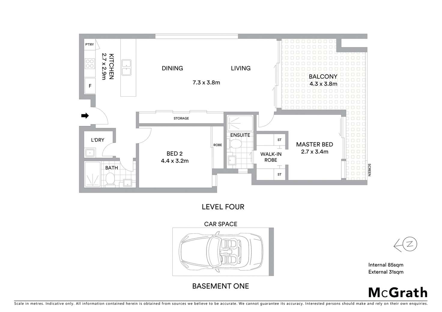 Floorplan of Homely unit listing, 403/18 Mermaid Street, Chermside QLD 4032