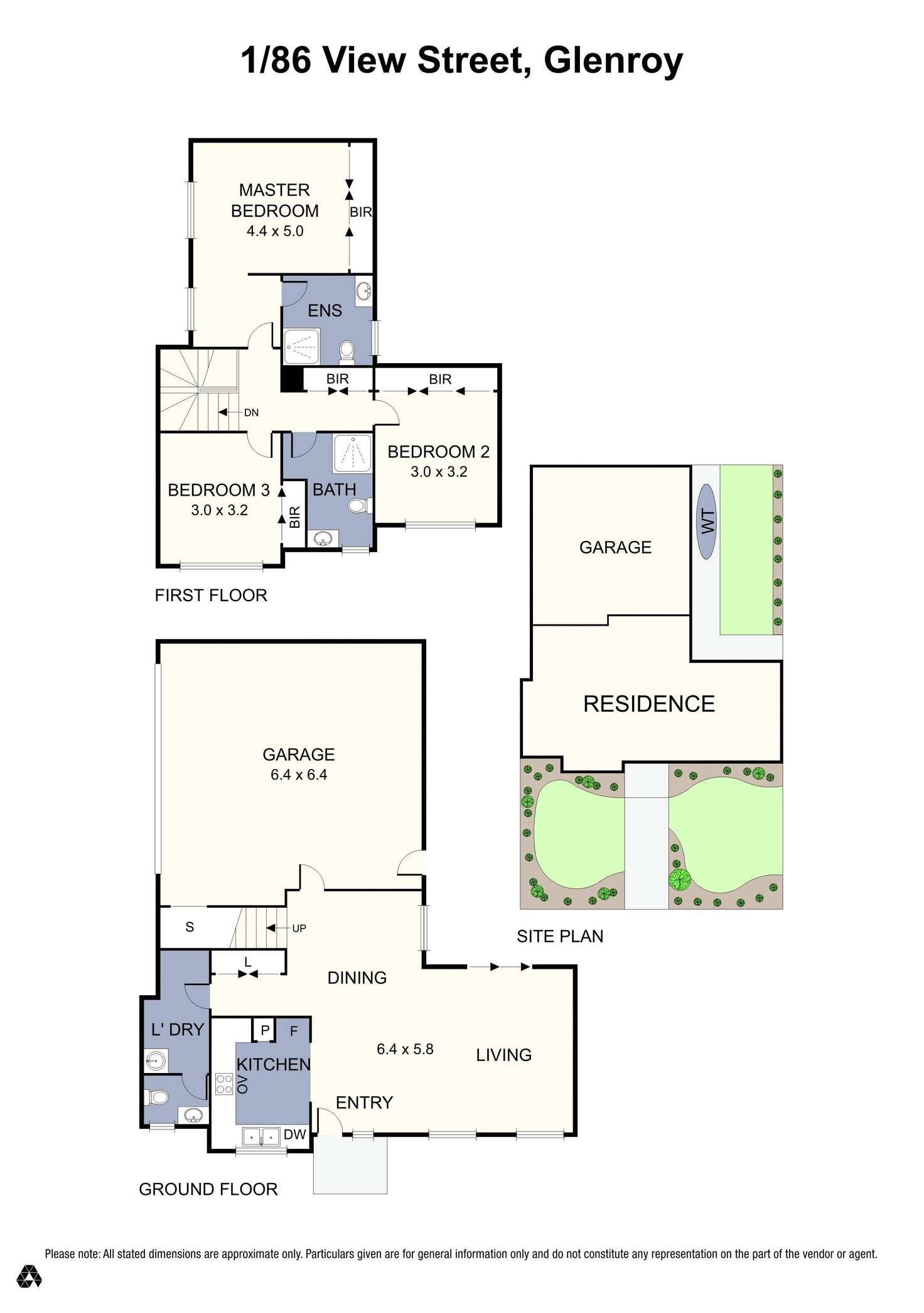 Floorplan of Homely unit listing, 1/86 View Street, Glenroy VIC 3046